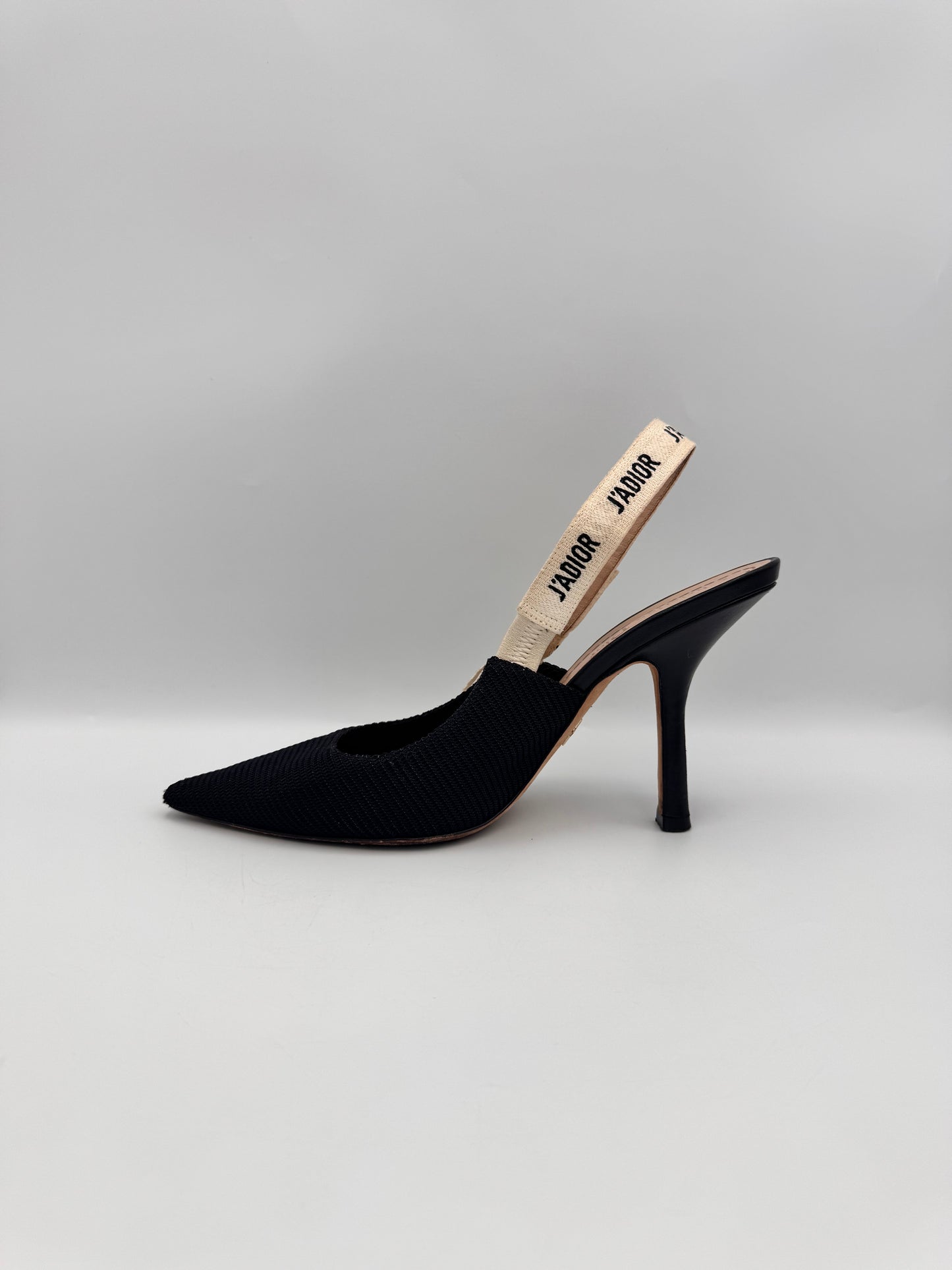 Dior Black Slingback Heel Size 39.5