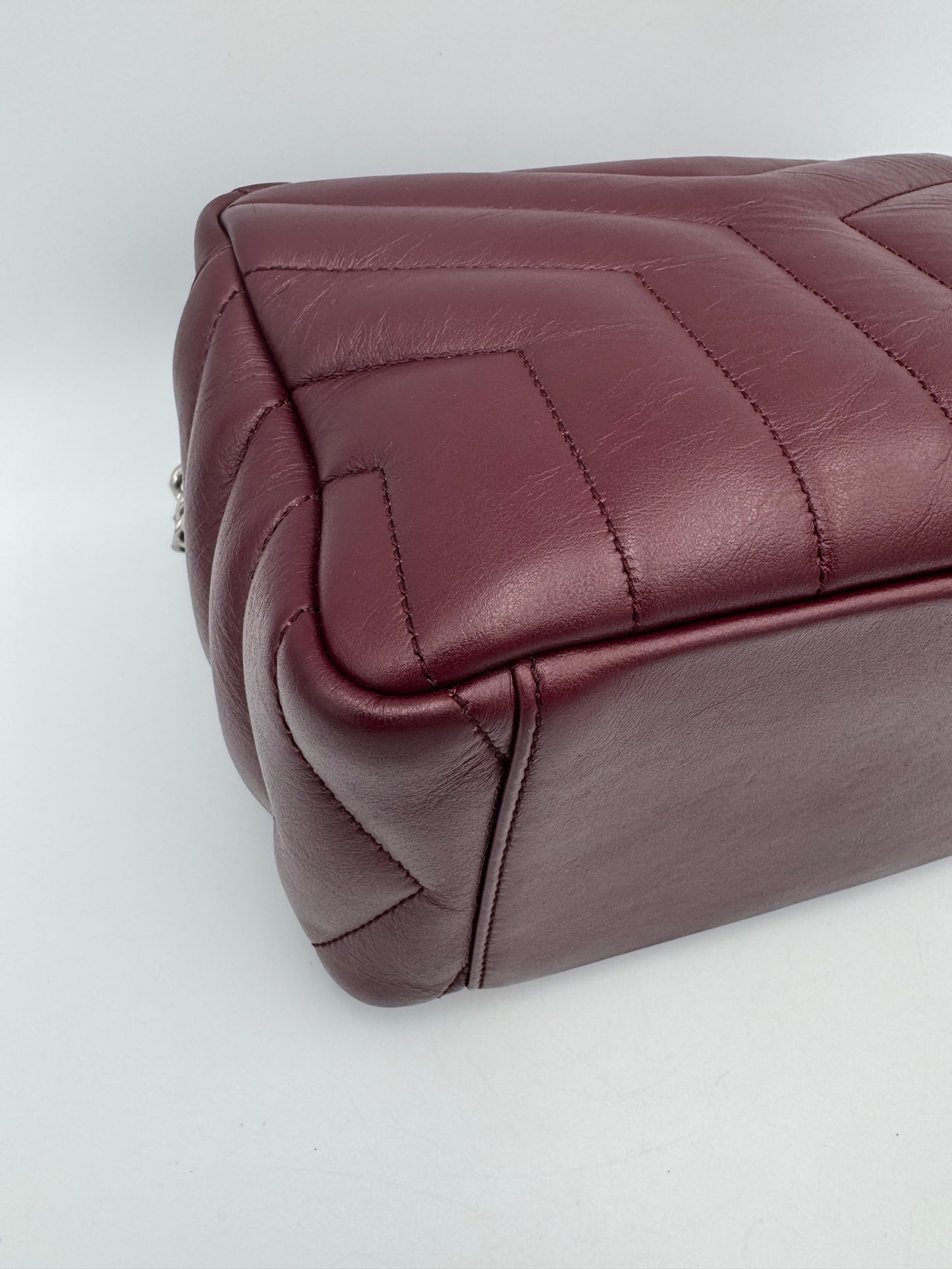 YVES SAINT LAURENT Burgundy Lou Lou Bag