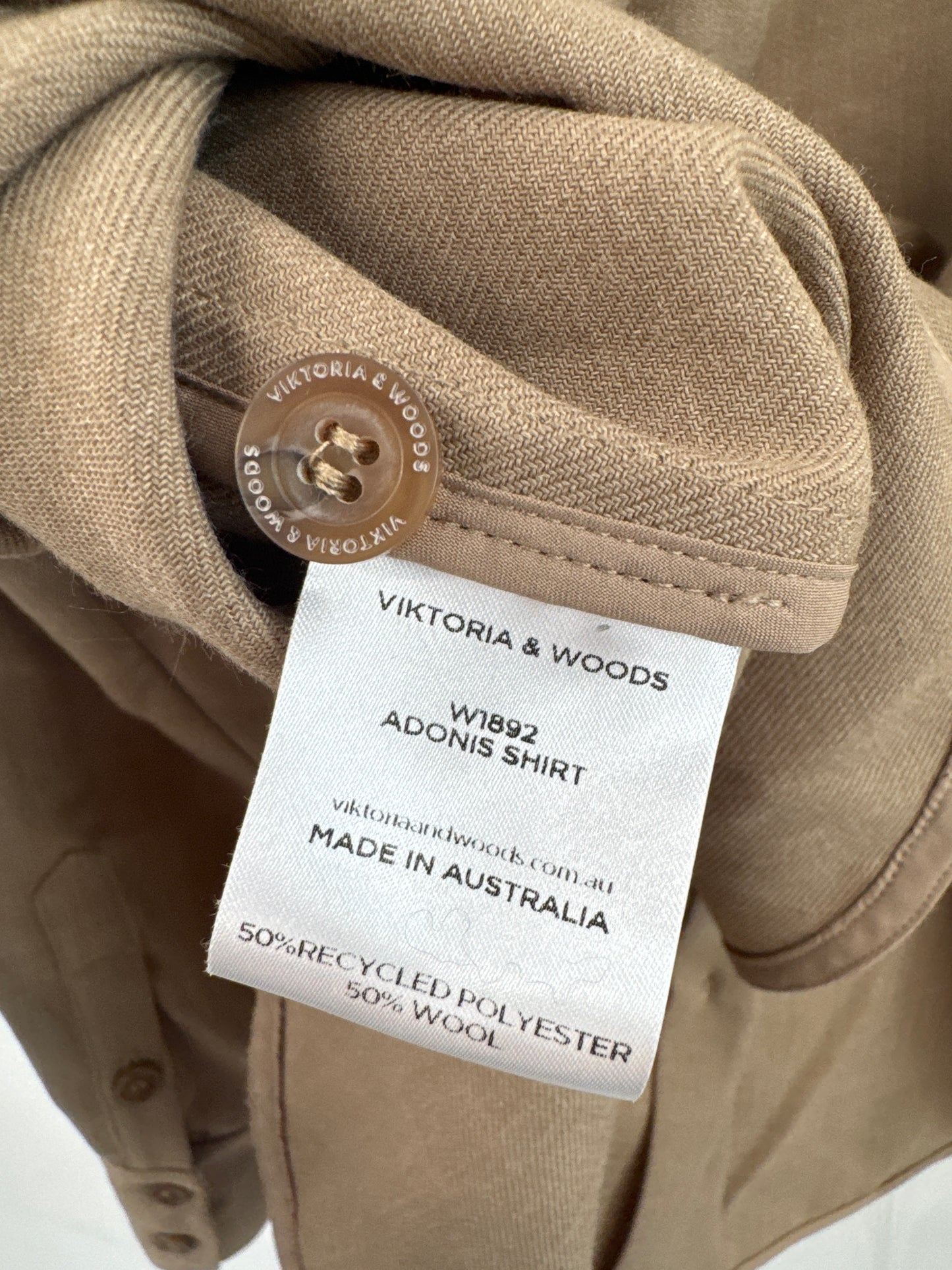Vik&Woods Brown Shirt - Size 8