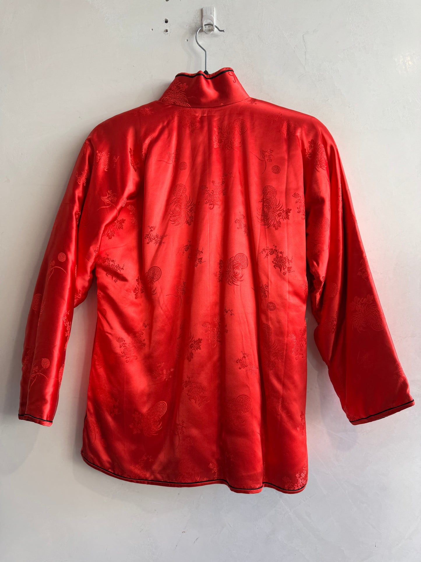 Vintage Silver Lake red Chinese jacket - size S