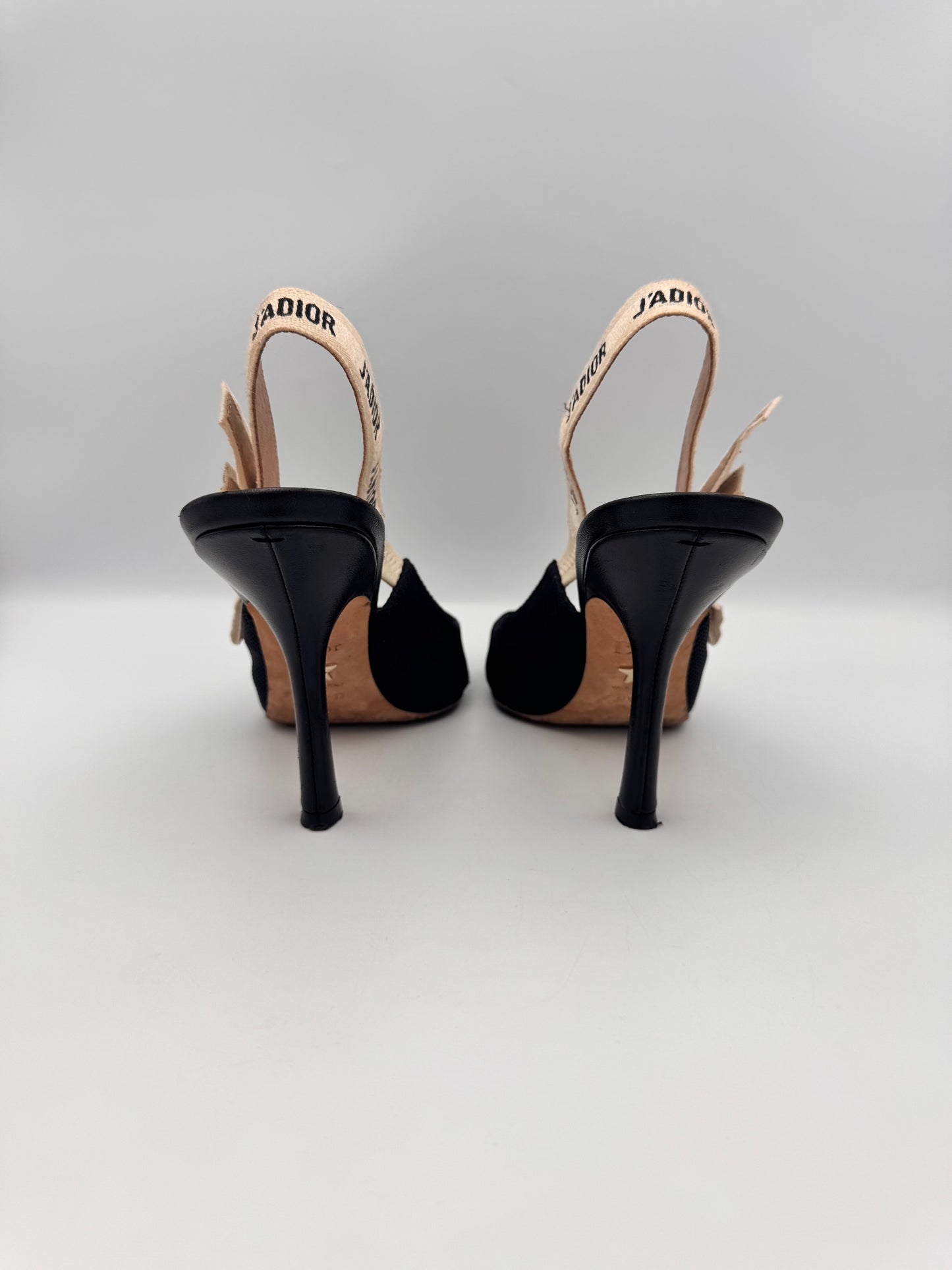 Dior Black Slingback Heel Size 39.5