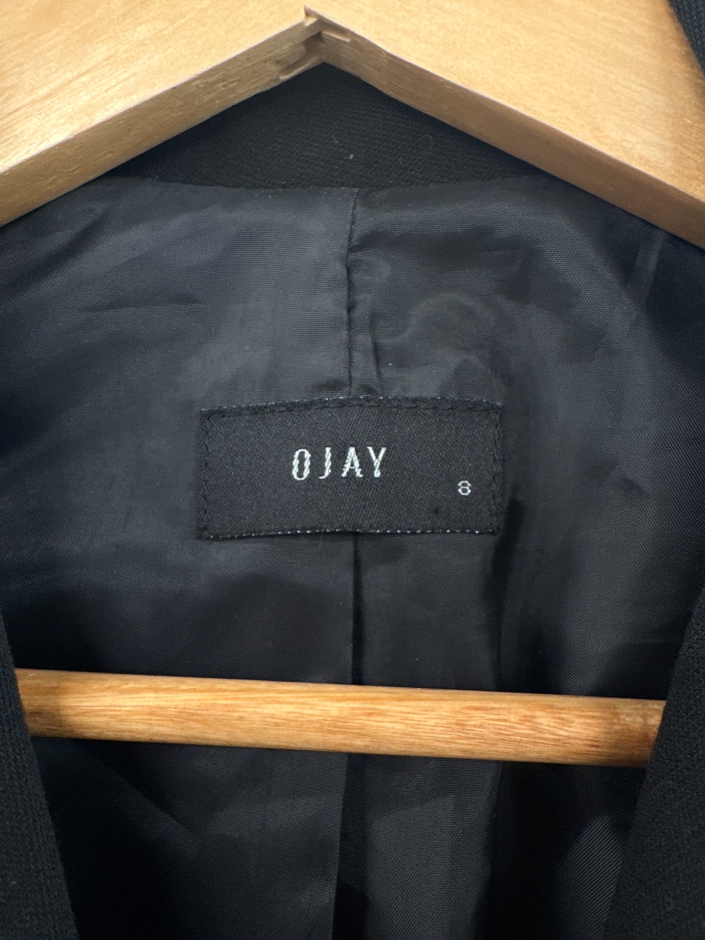 Vintage OJAY Black Jacket - size 8