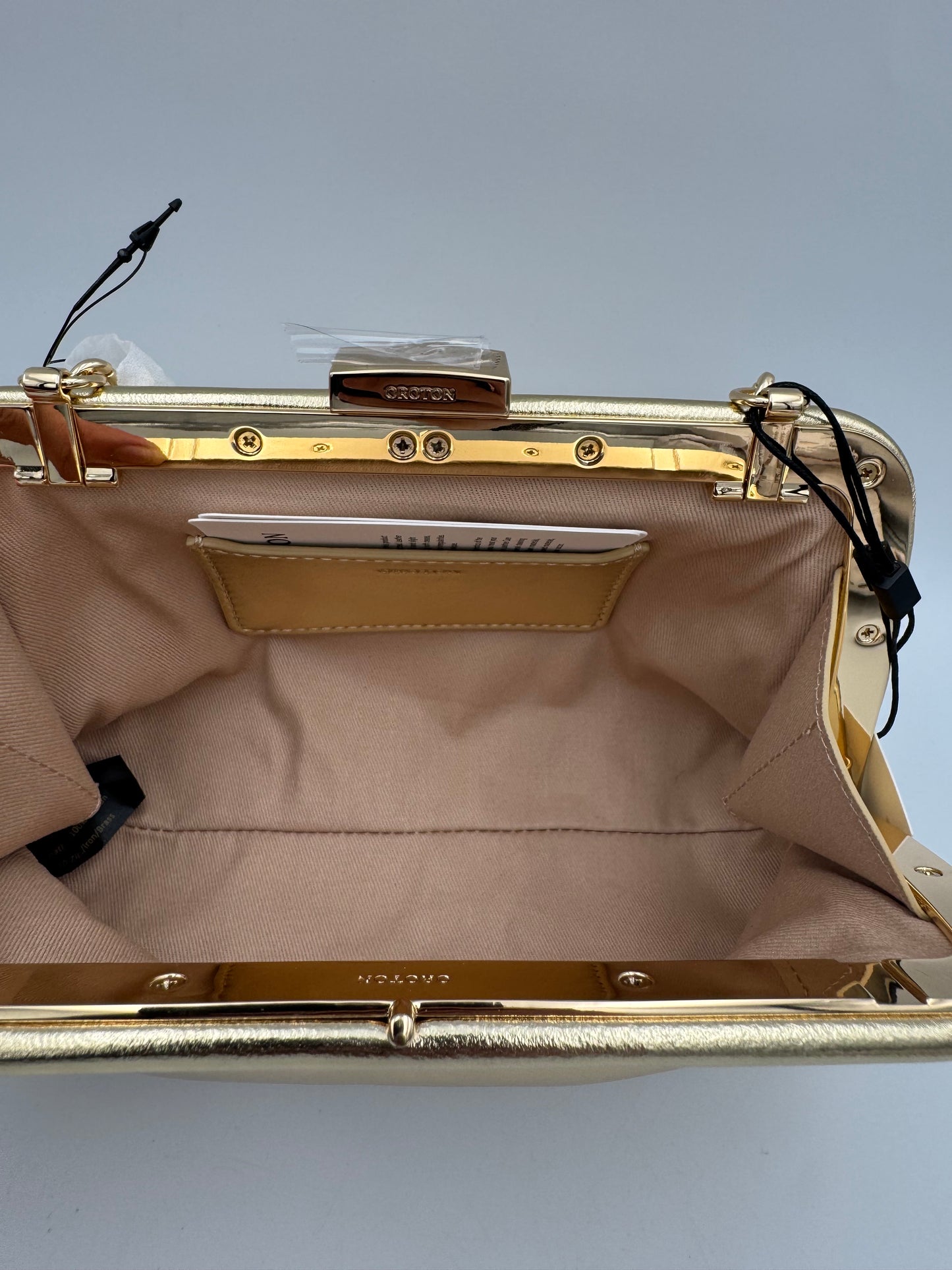 OROTON Gold Clutch