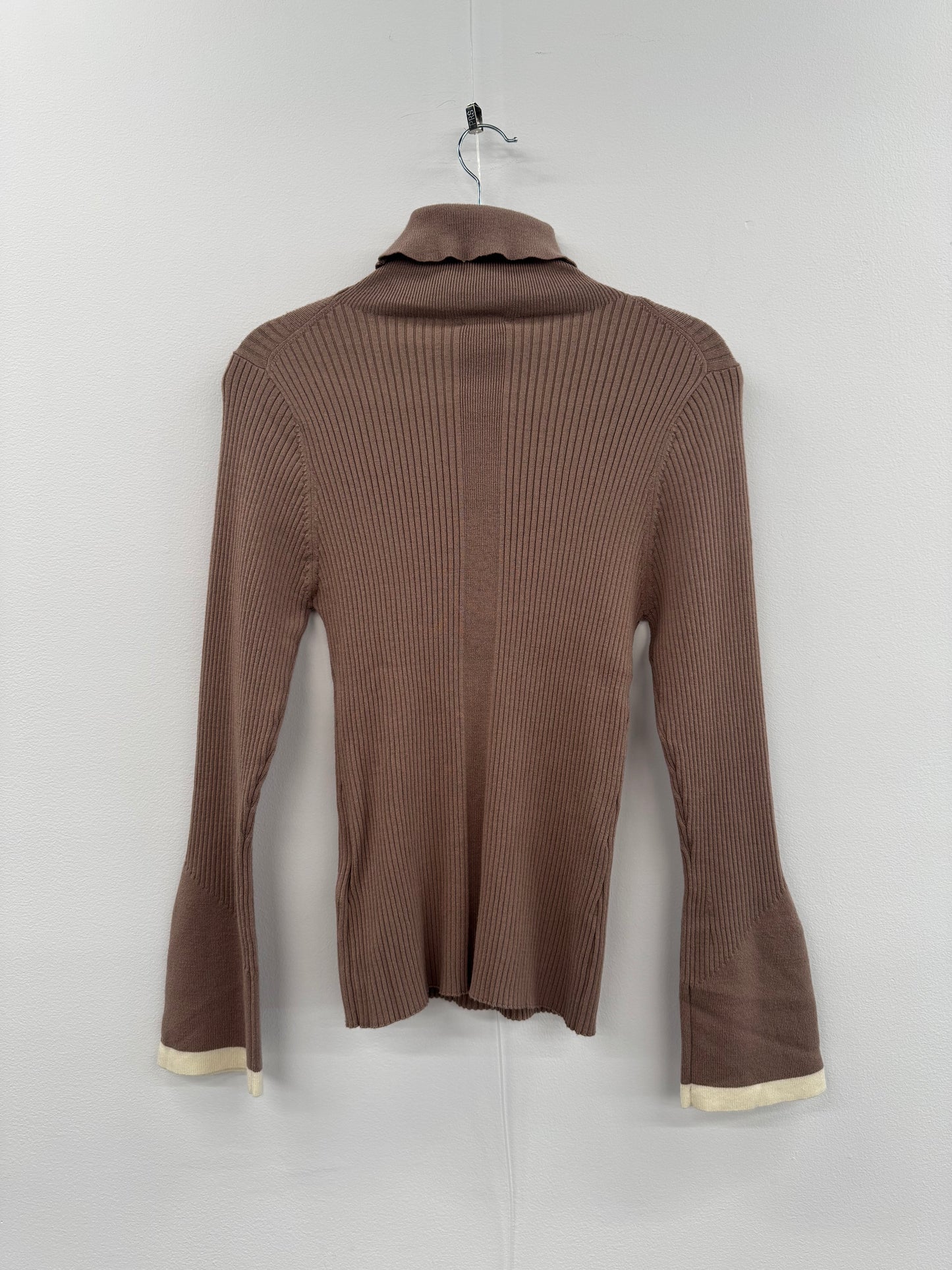 Varely Beige Turtle Neck Sweater - Size M