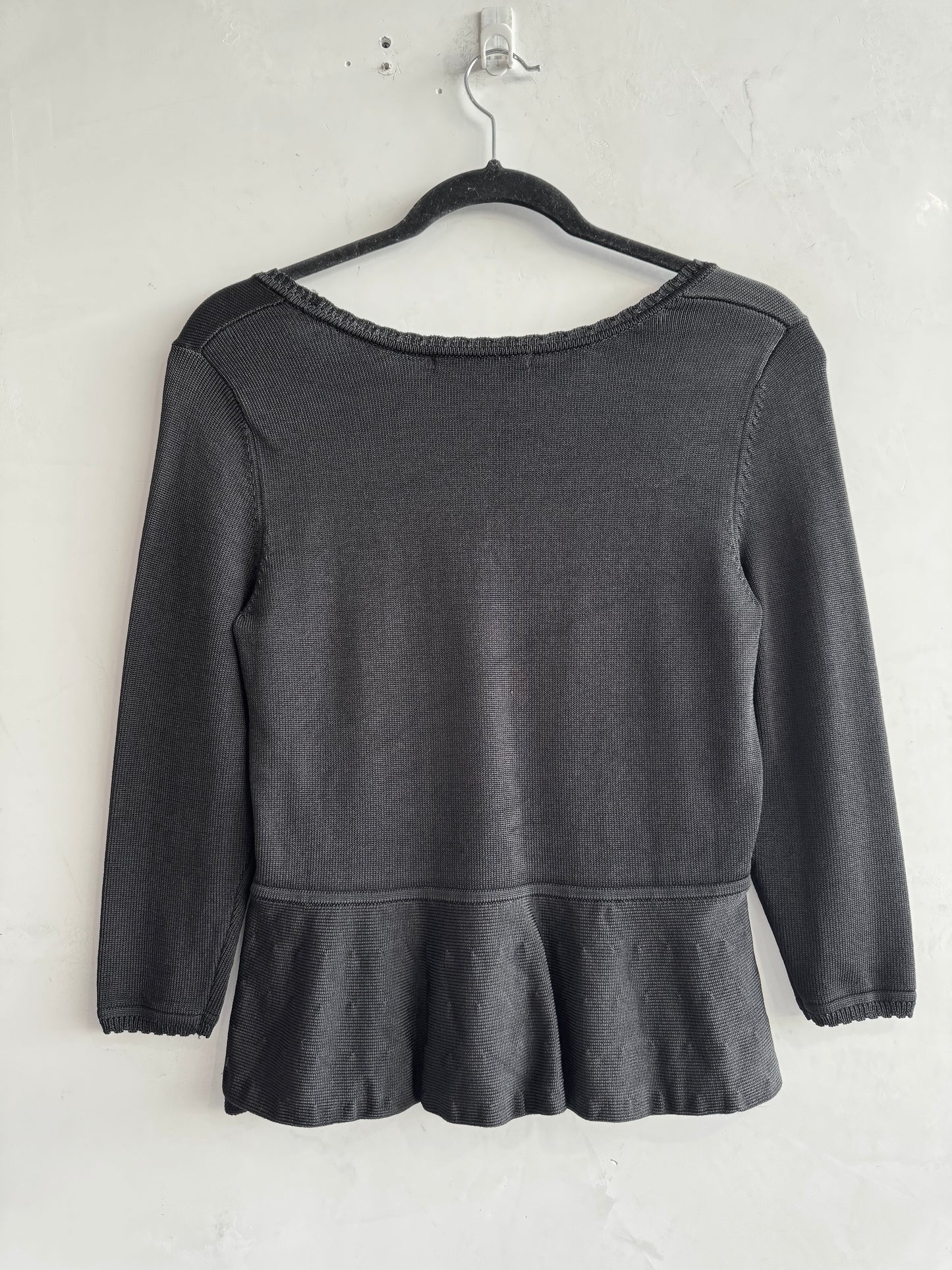 Vintage Review black Knit top size 12