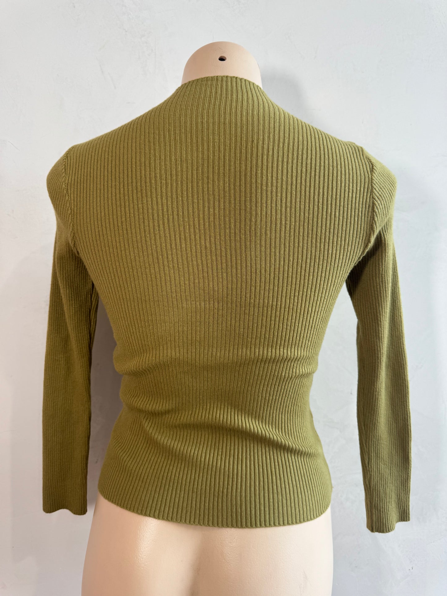 Green Cutout Knit Top - size xS