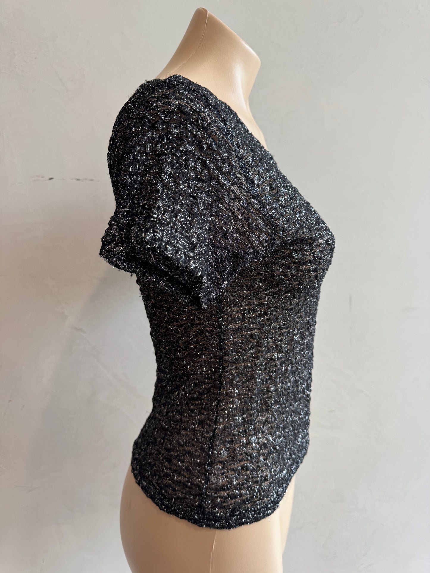 Vintage SOL Silver Baby Tee - size S/M