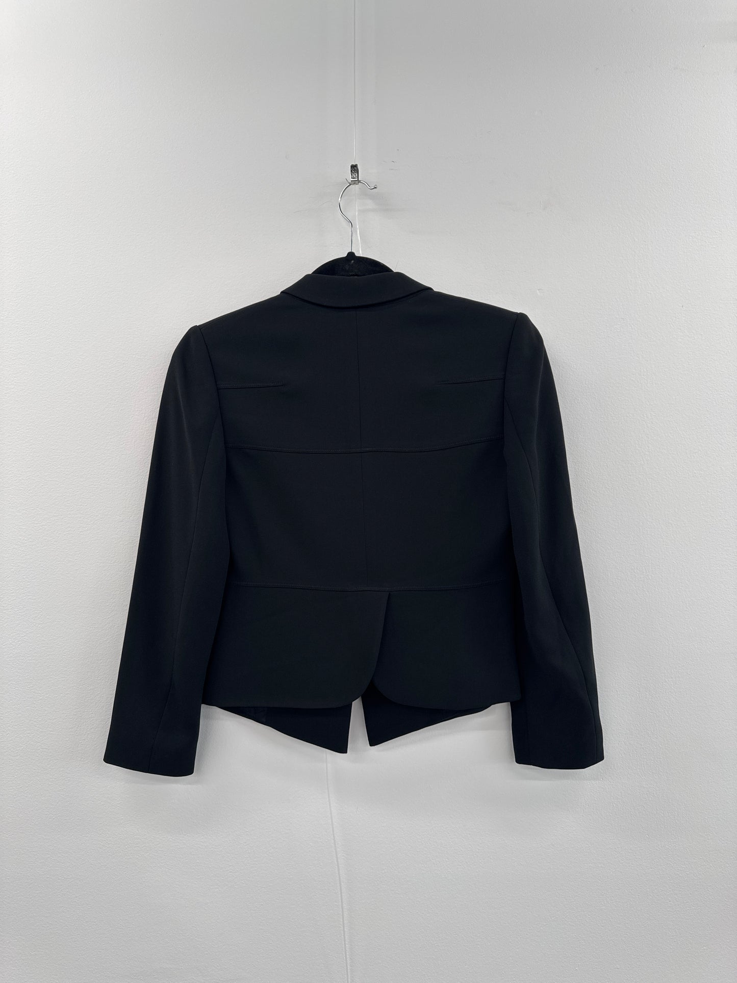 Saba Black Crop Wool Jacket - Size 6