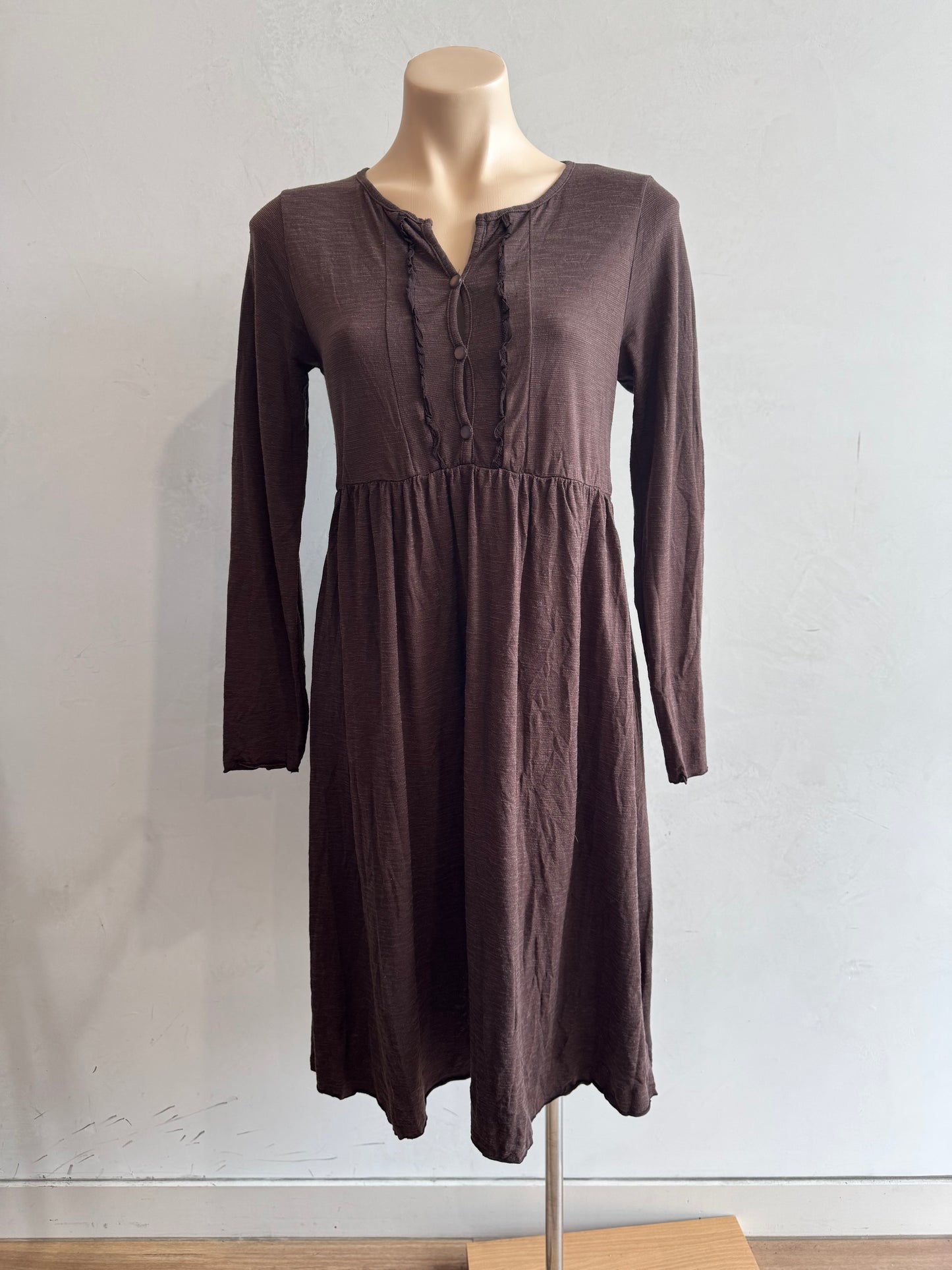 Vigorella brown long sleeve dress - Size S