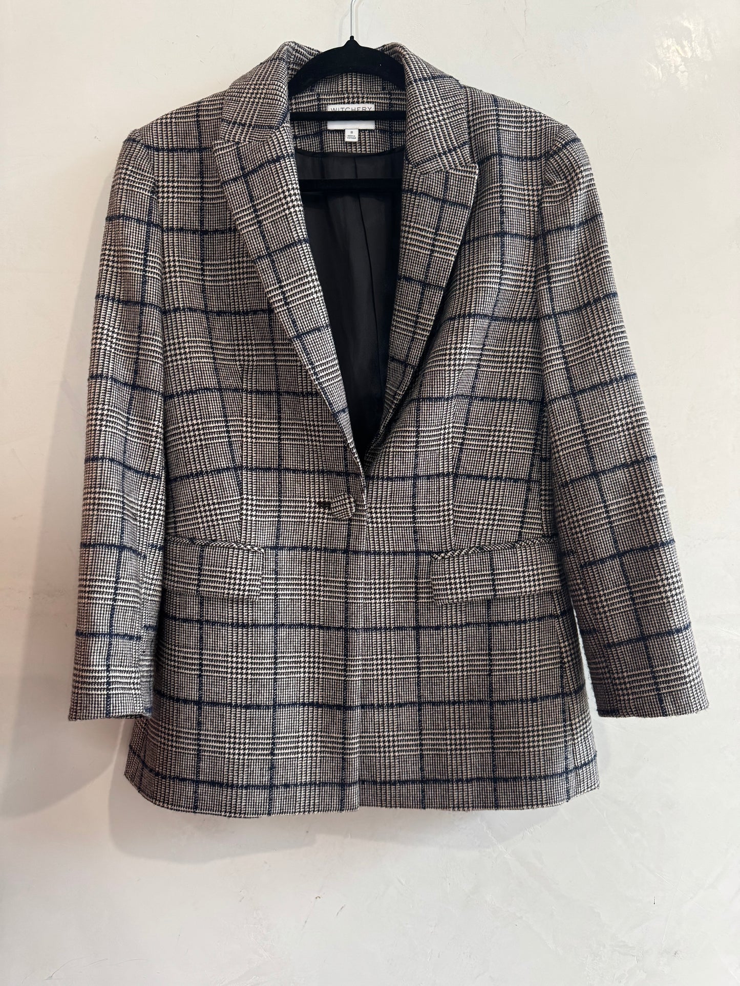 Witchery plaid blazer - size 8