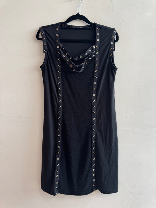 WarwickJones Black Studded Dress - size 12