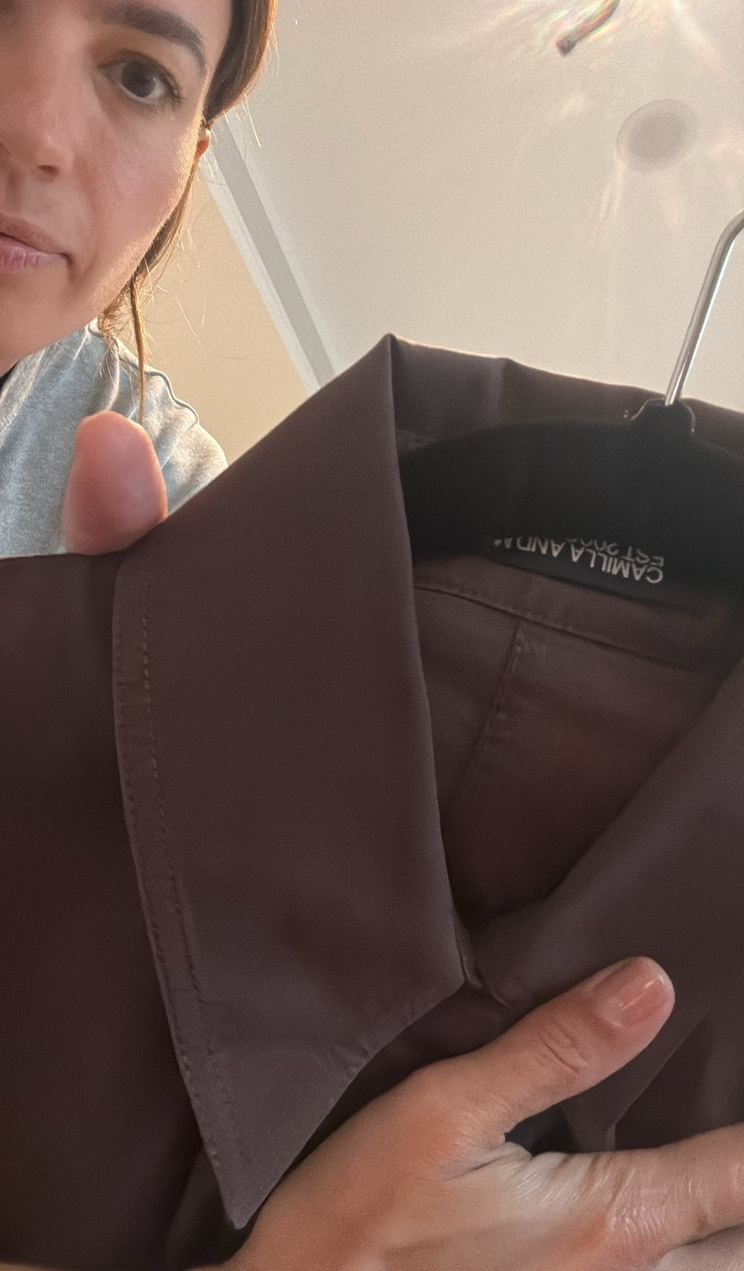 Brown Camilla and Marc Brown Shirt - size 8 Size