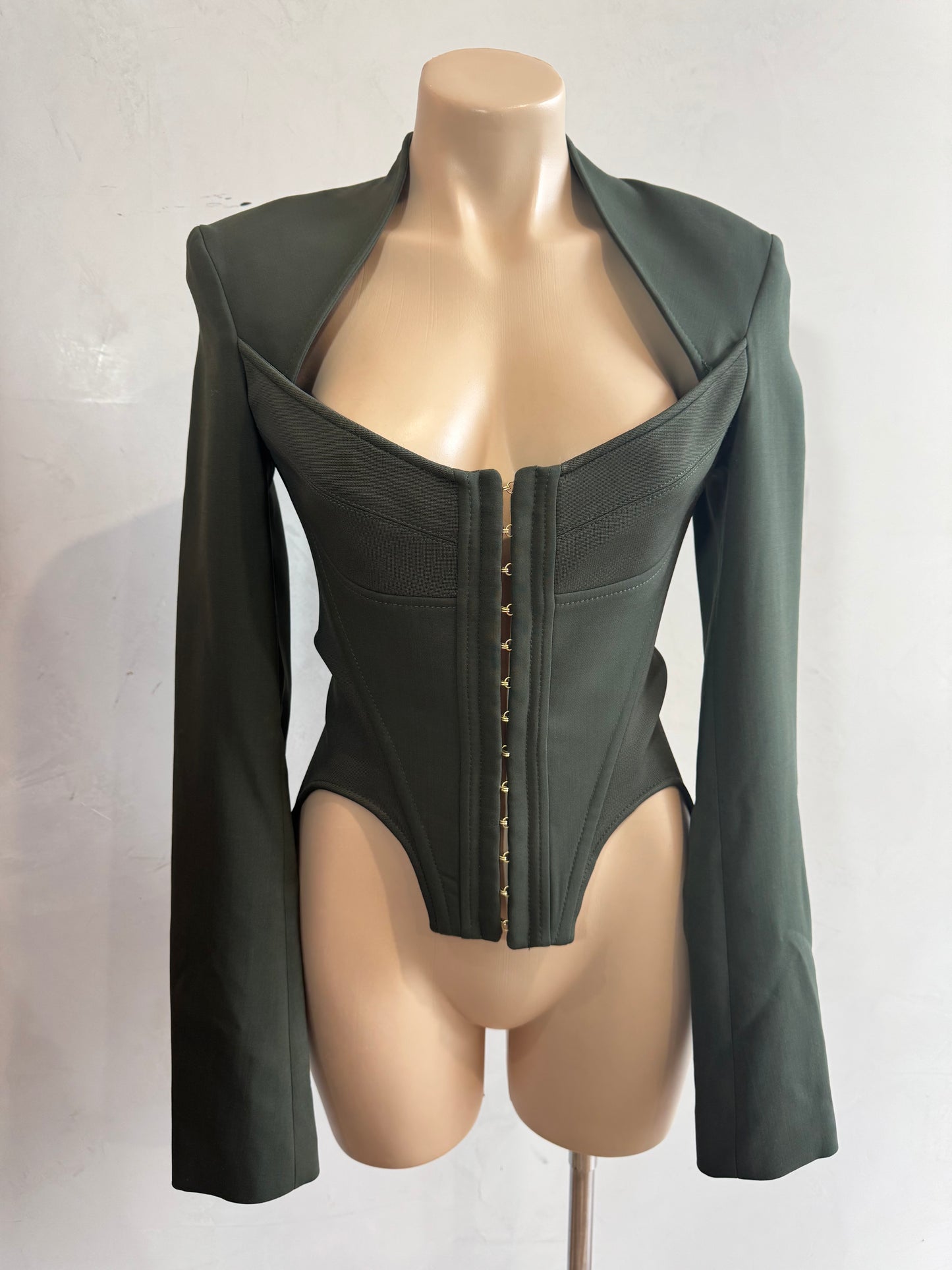 Dion Lee Khaki Corset Jacket - size S