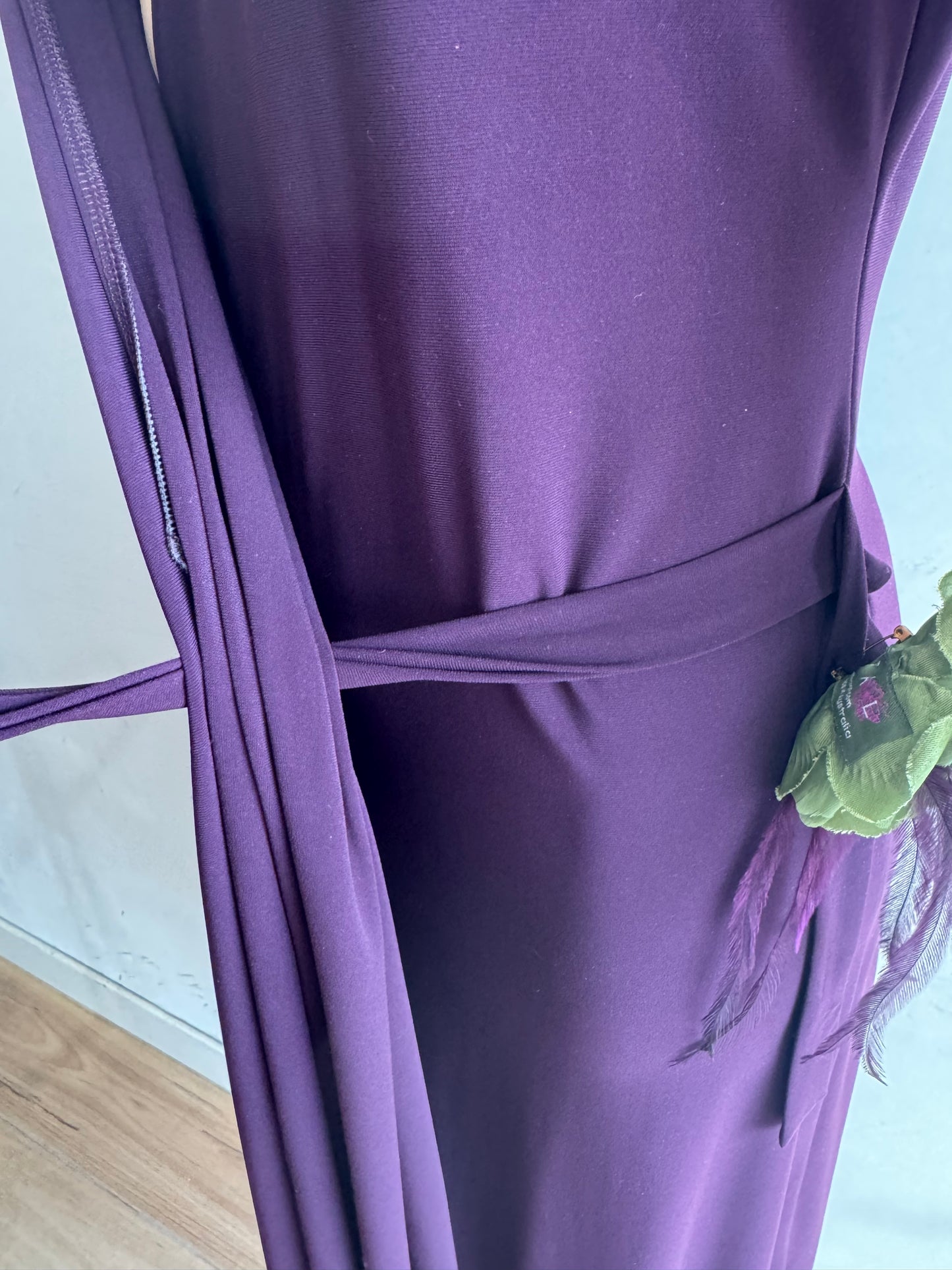 Gerry Shaw purple wrap dress size 8