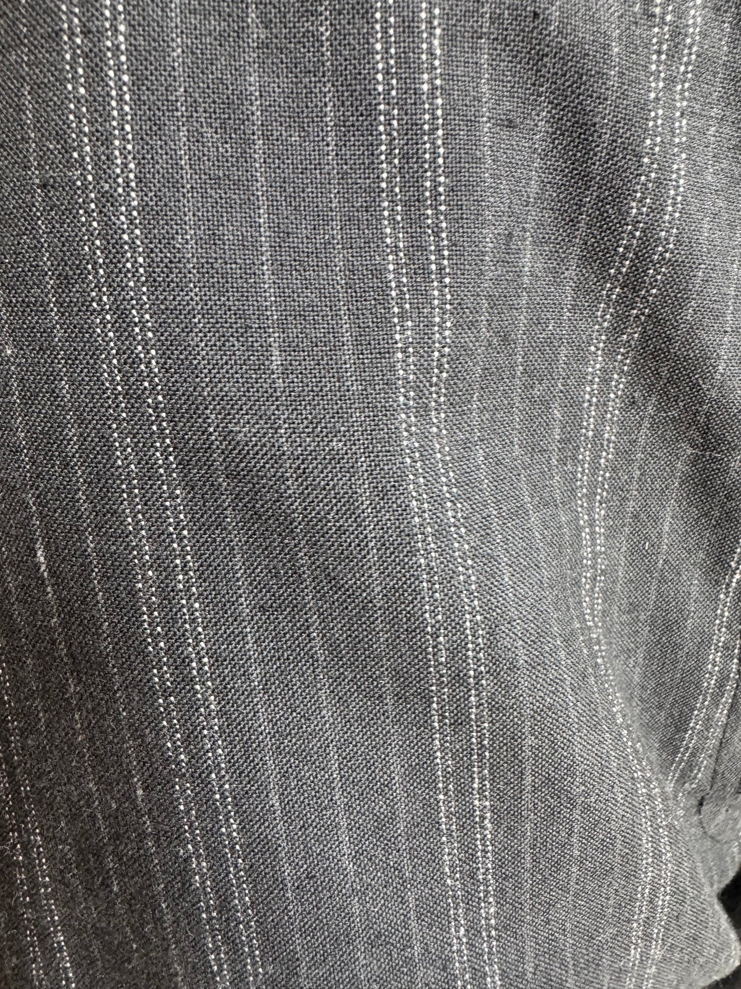 Vintage Atelier Grey Pinstriped Pants - size 12