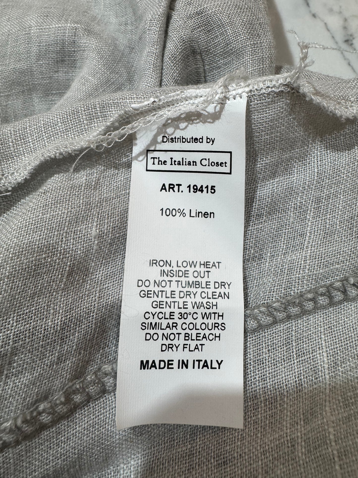 Italian Closet Napoleon Linen Top - size S