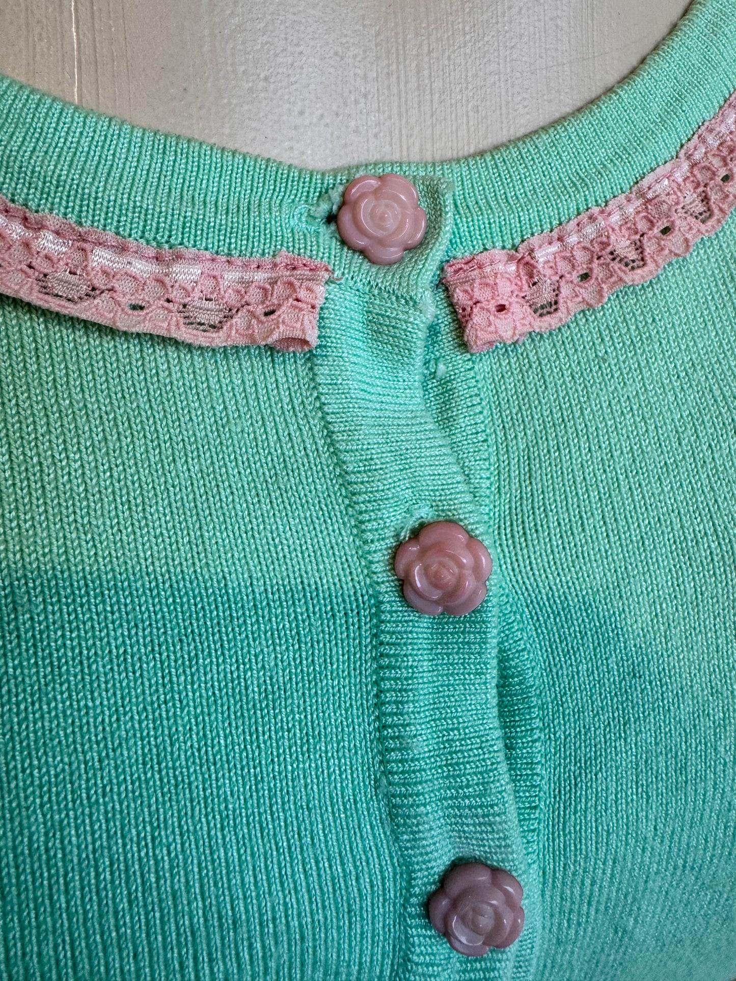 Voodoo Vixen green cardigan - size M