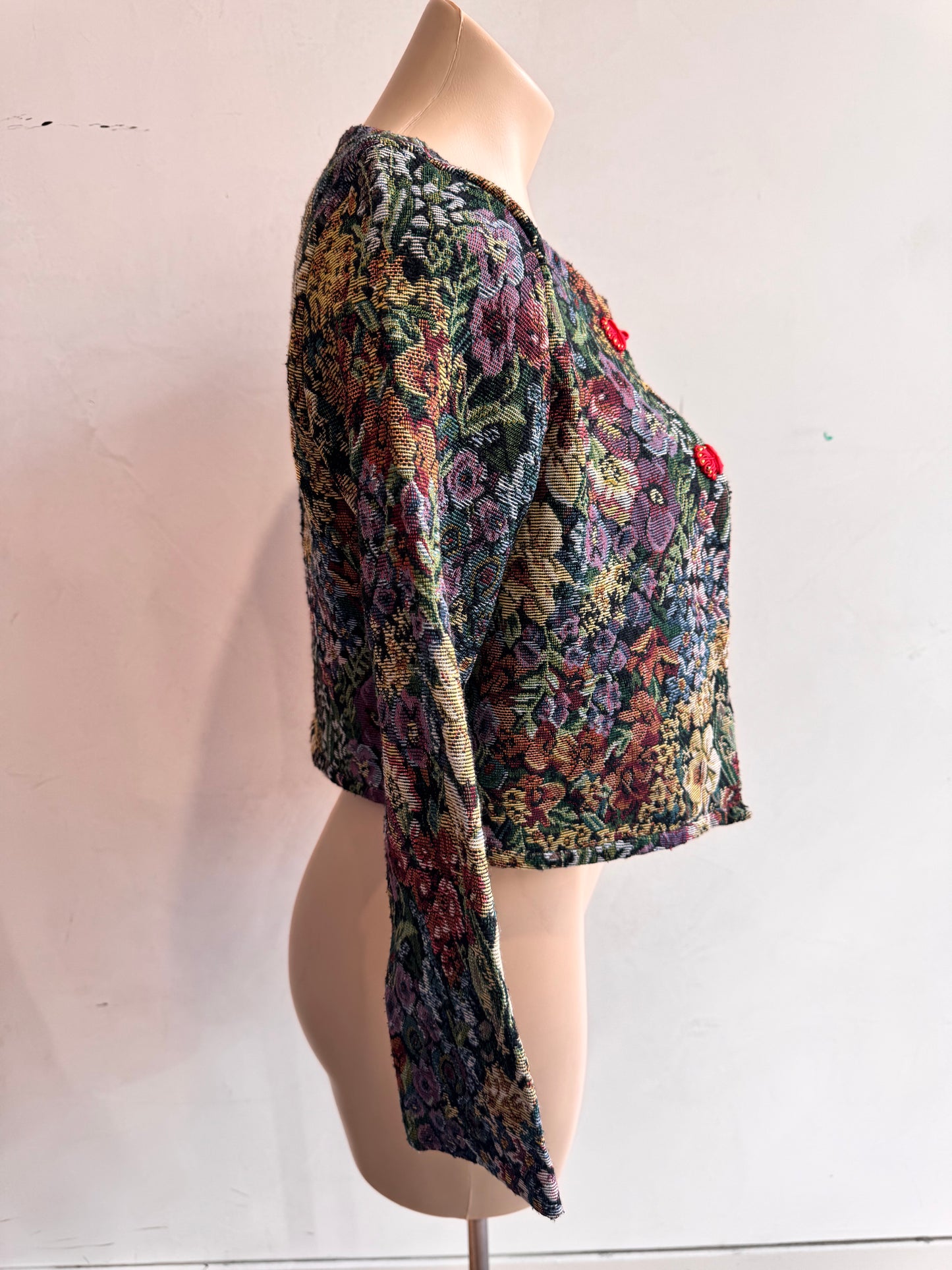 Crop tapestry Jacket- size XS