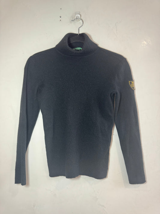 Vintage Ralph Lauren black wool skivvy - size S