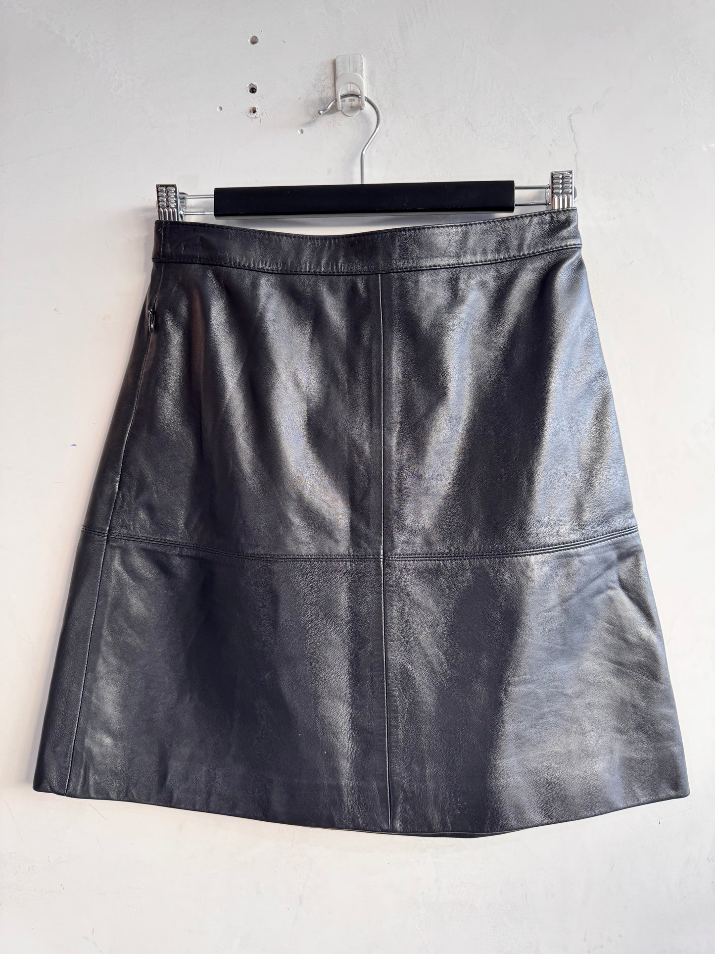 Marcs Black Mini Leather Skirt - size 6