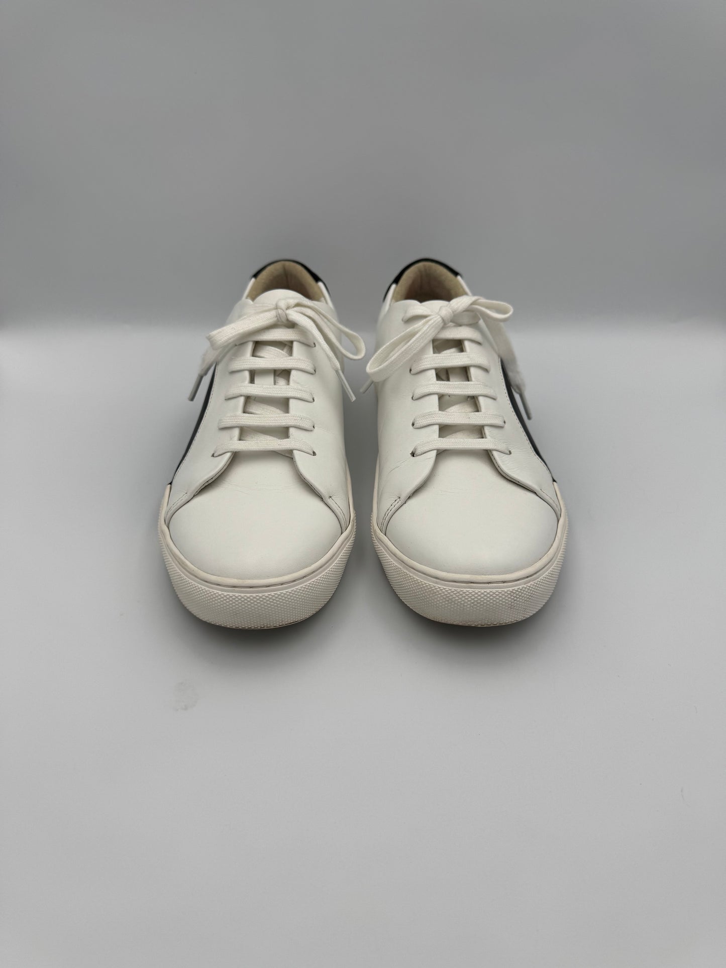 THEY NY Circle Low Profile Sneaker Size 39 White/Black