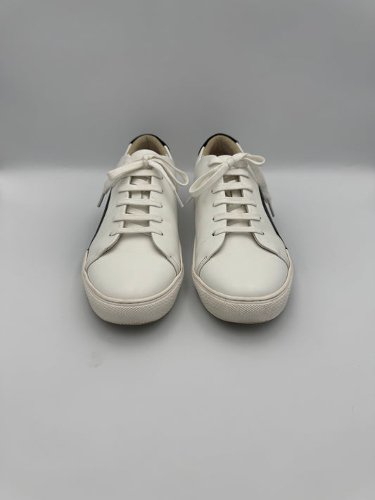 THEY NY Circle Low Profile Sneaker Size 39 White/Black