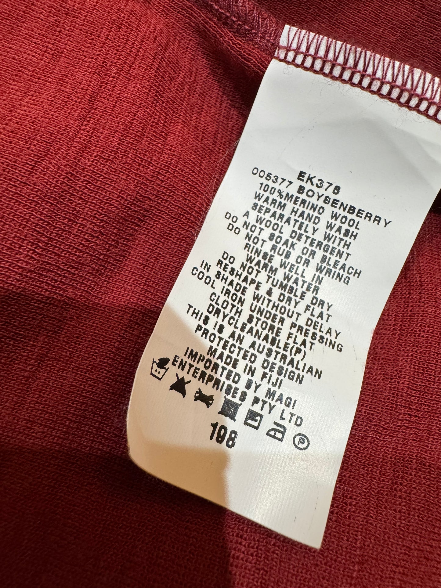 Kookai Long Red Wool Cardigan - size S