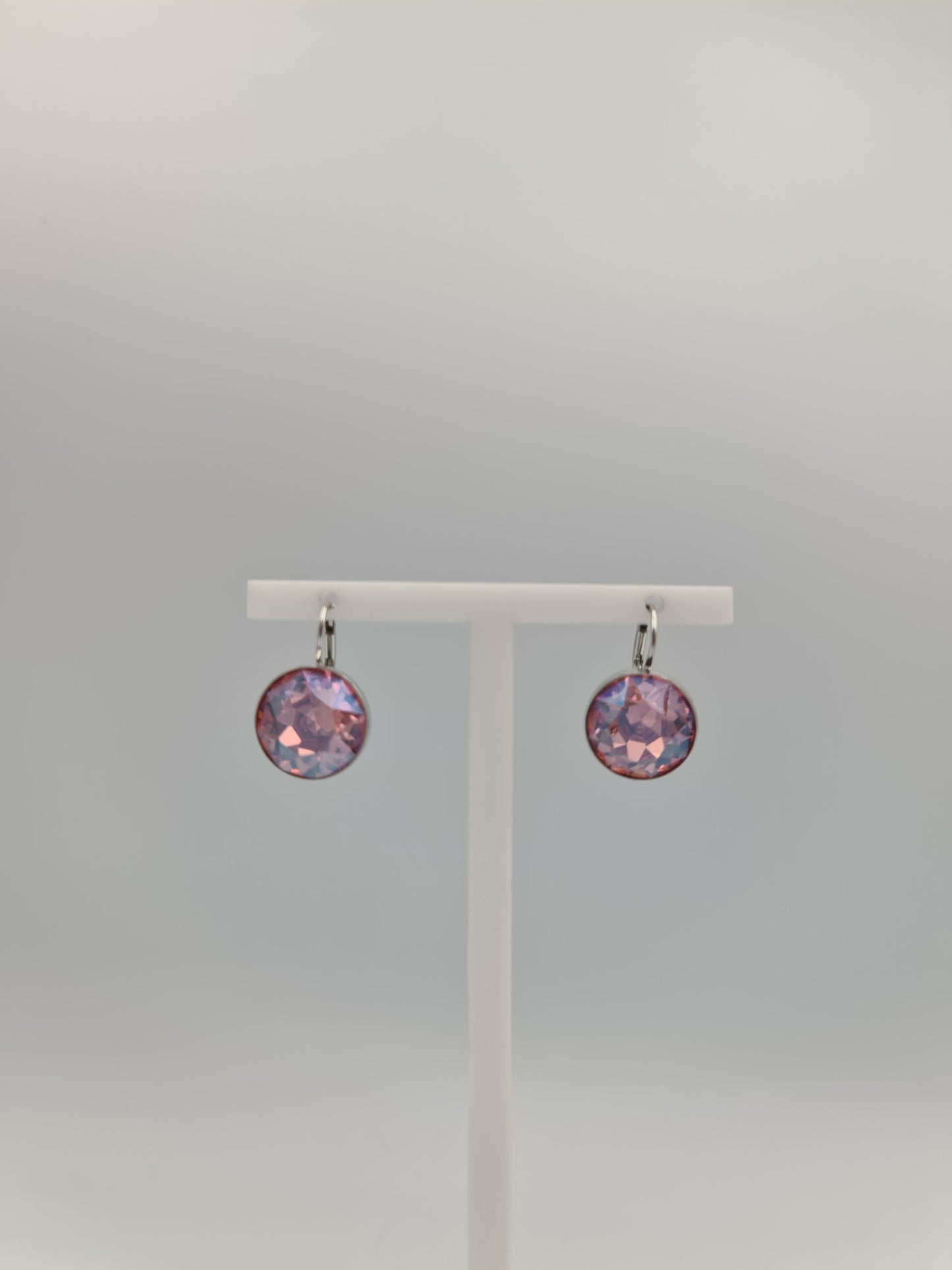 Swarovski pink Bella drop earrings
