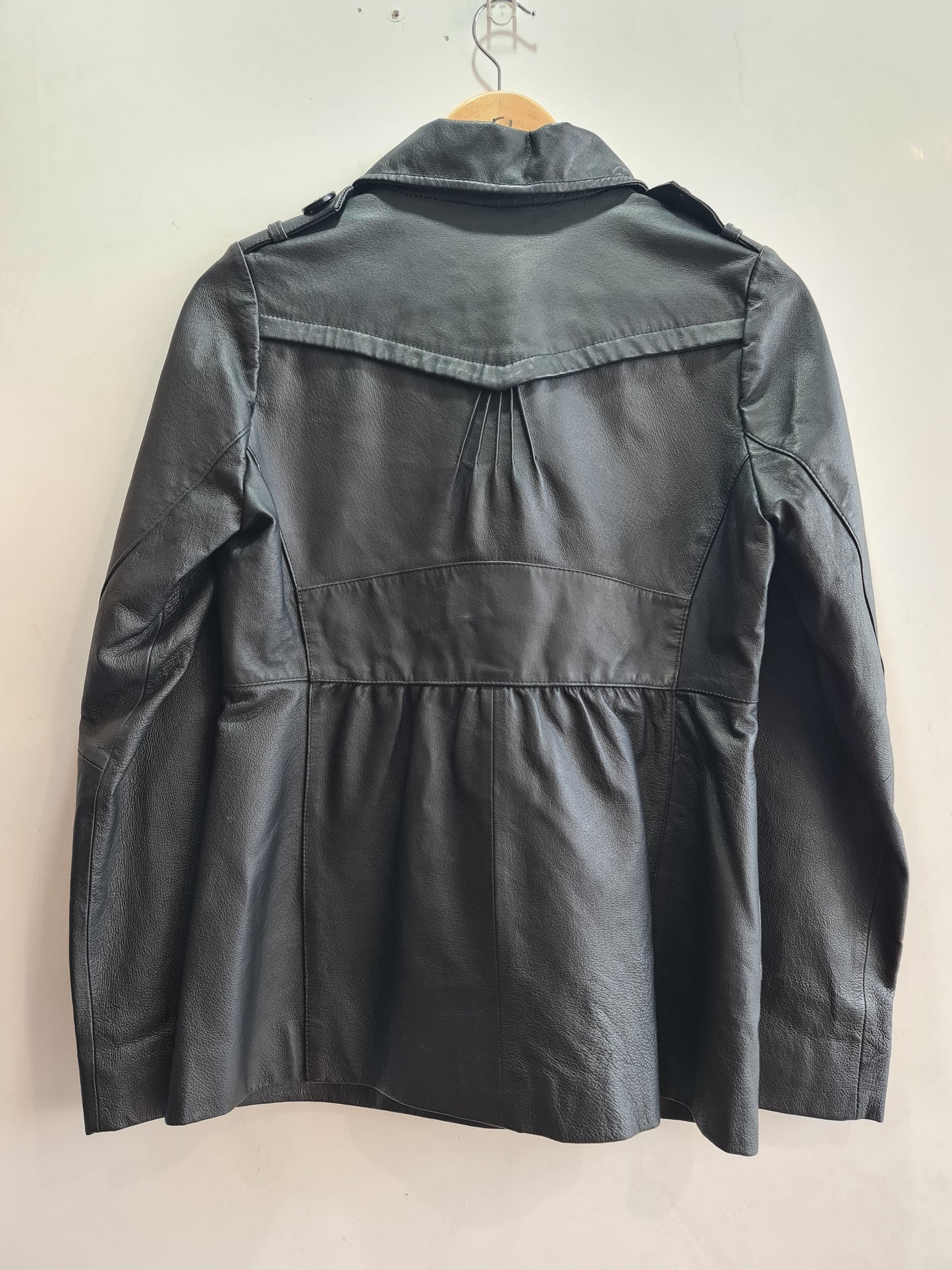 Black Leather Jacker XS