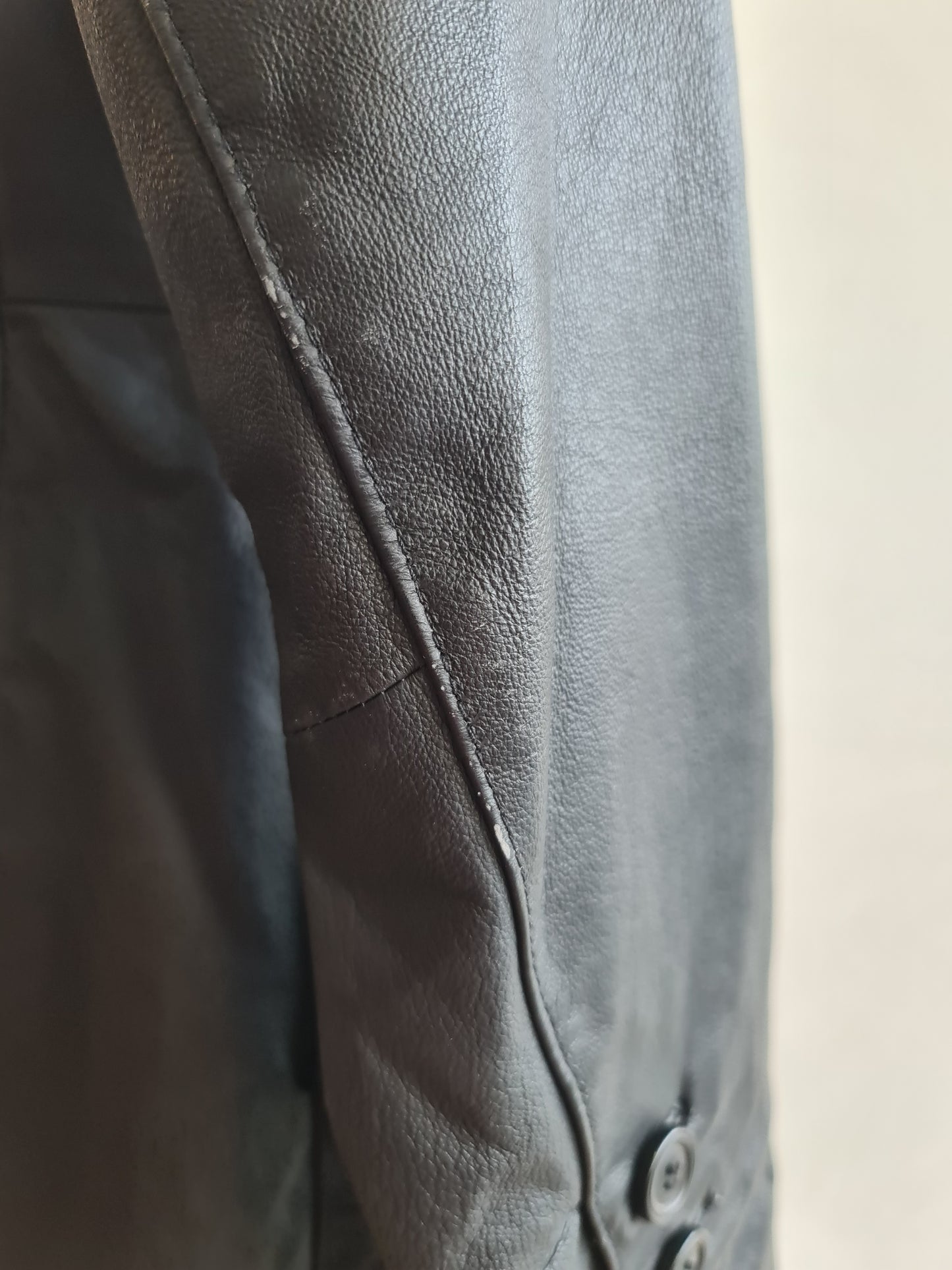 Black Leather Jacker XS