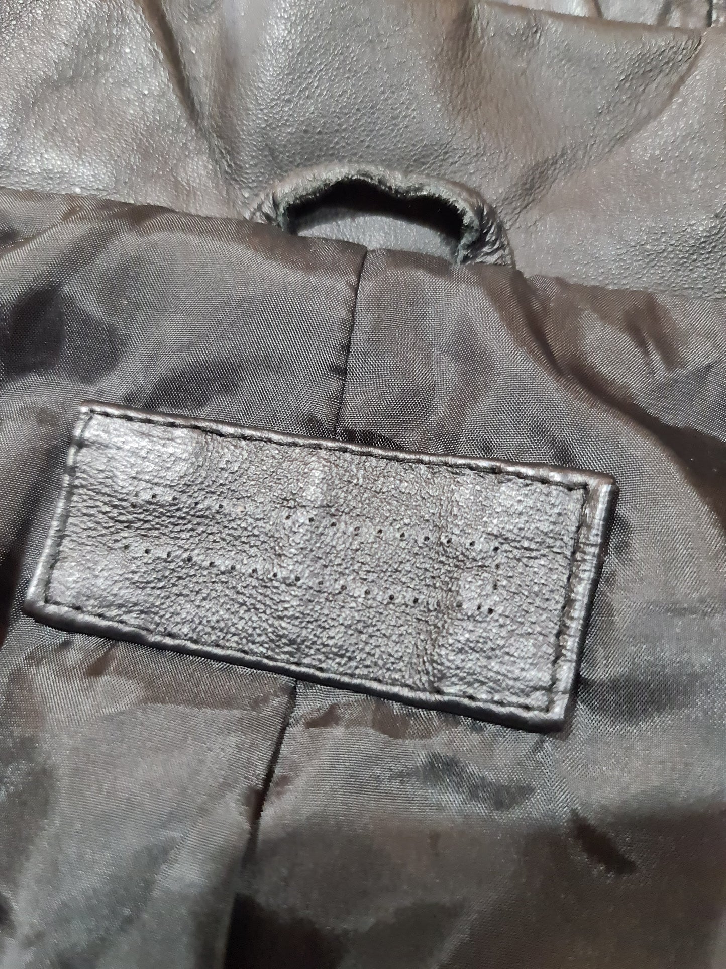 Black Leather Jacker XS