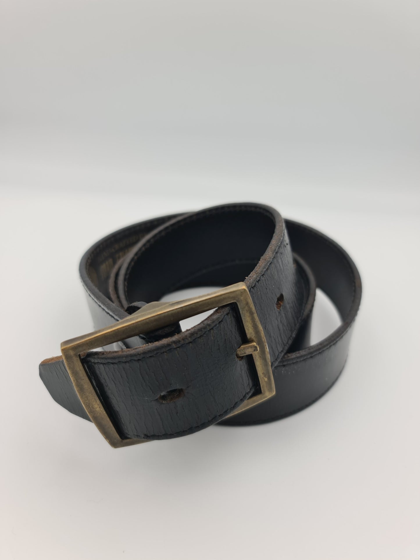 Toad Leather Black Belt - size L/XL