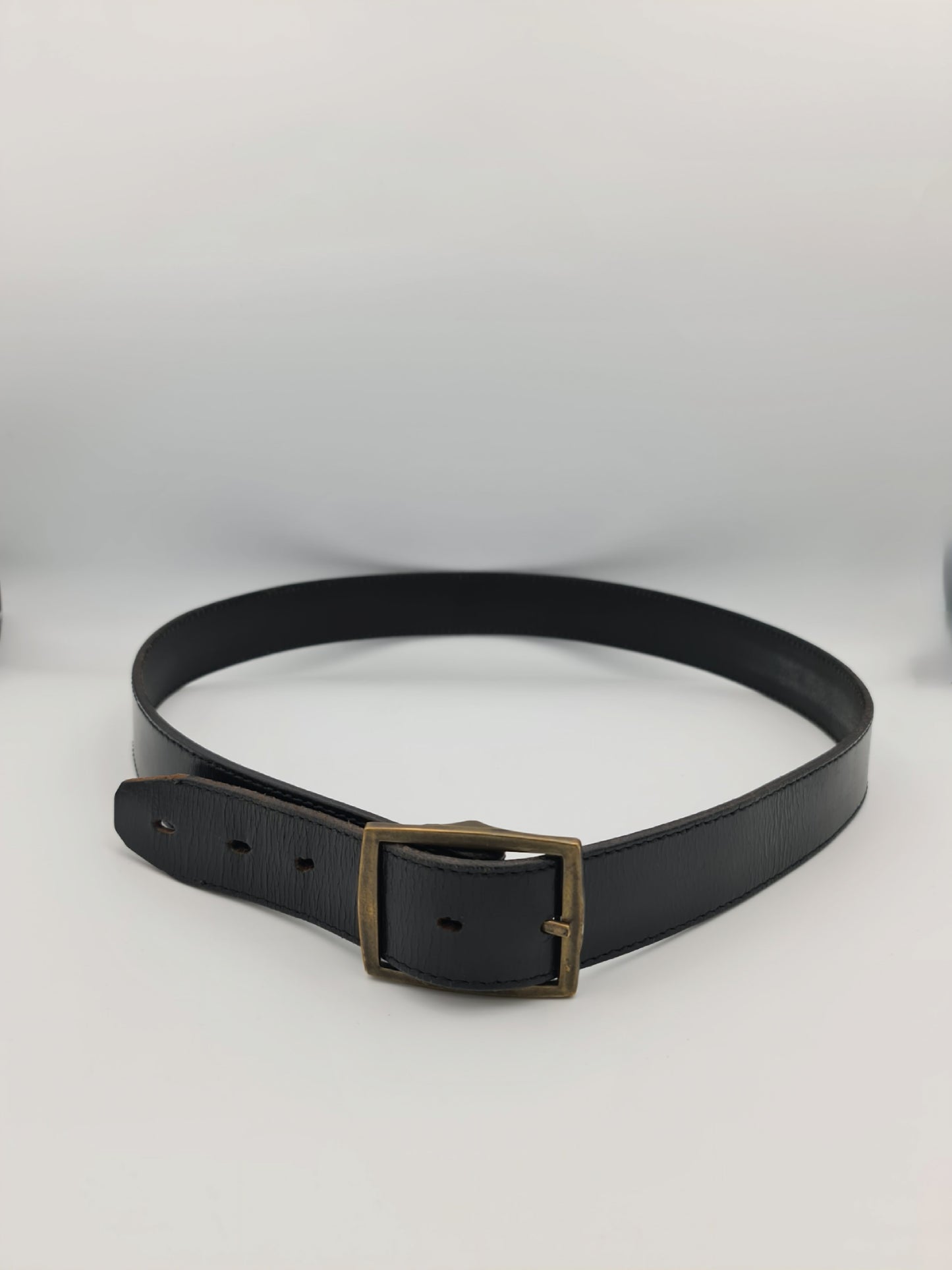 Toad Leather Black Belt - size L/XL