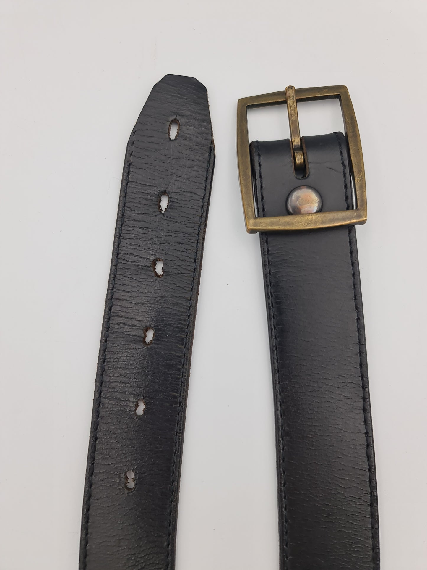 Toad Leather Black Belt - size L/XL