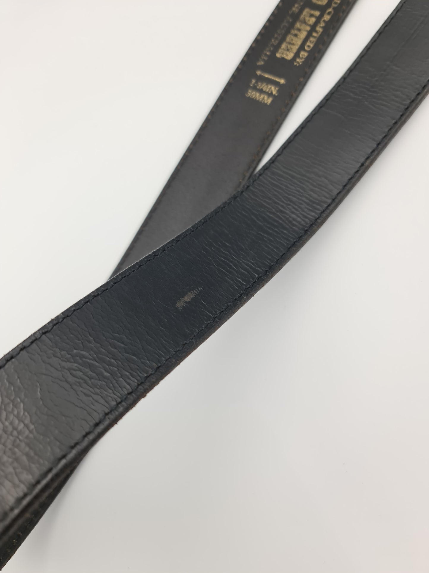 Toad Leather Black Belt - size L/XL