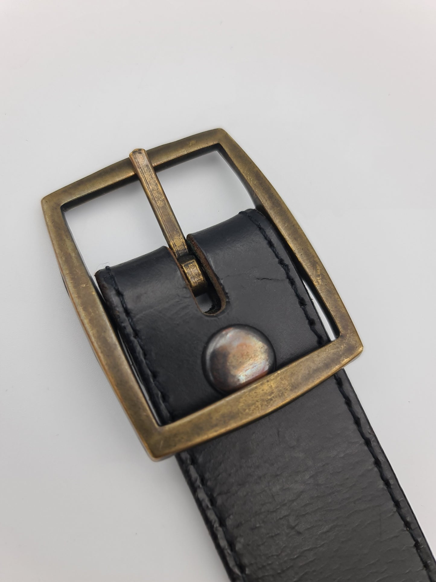 Toad Leather Black Belt - size L/XL