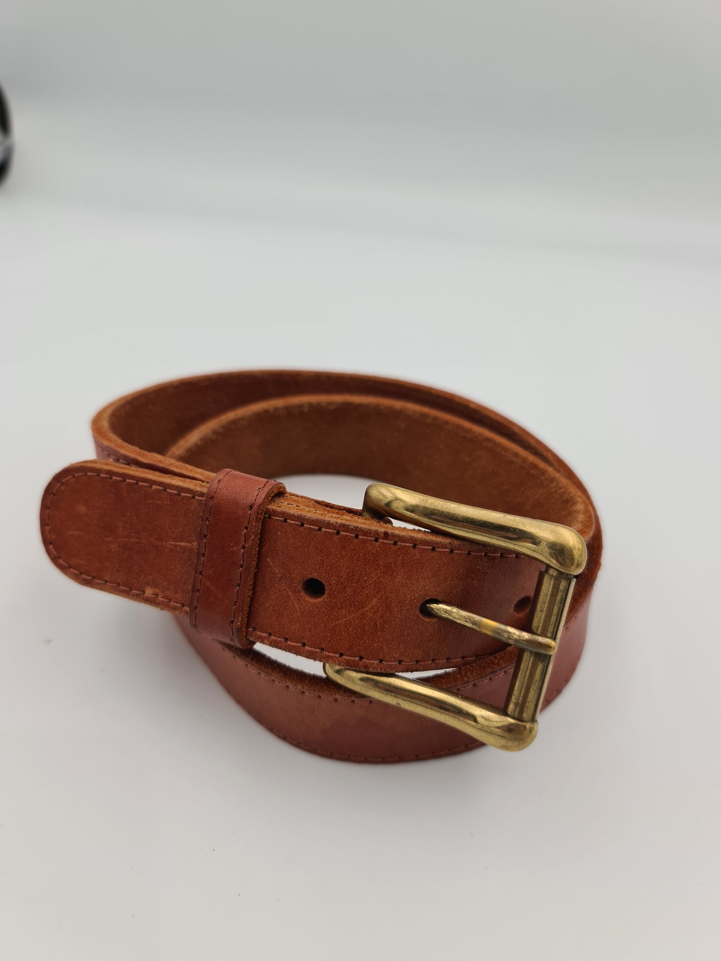 East Coast Tan Leather Belt - Size S