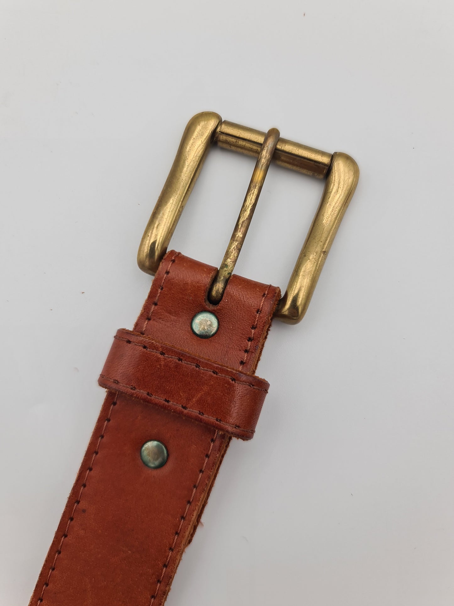 East Coast Tan Leather Belt - Size S