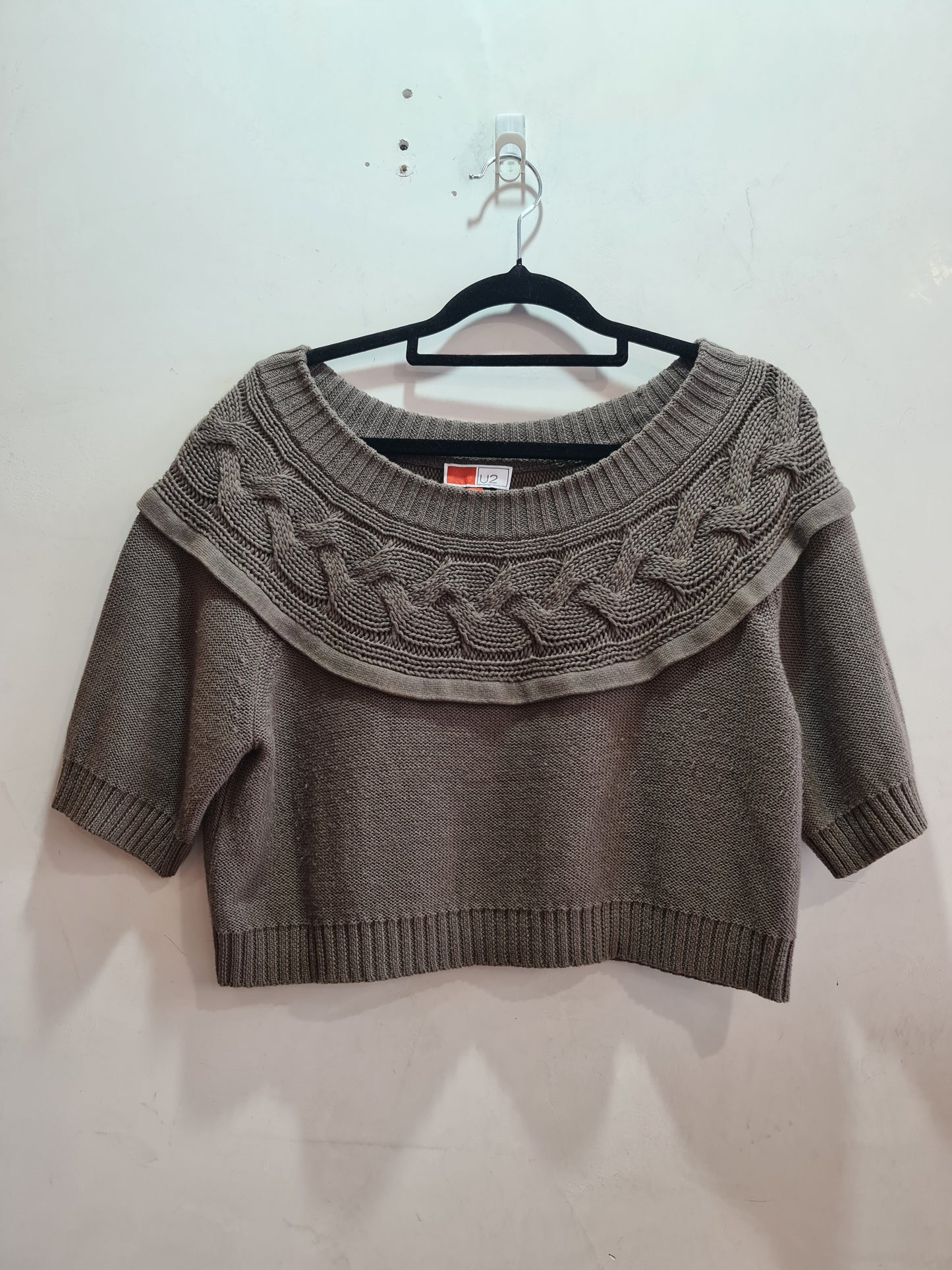 U2  Crop Knit Top - size M