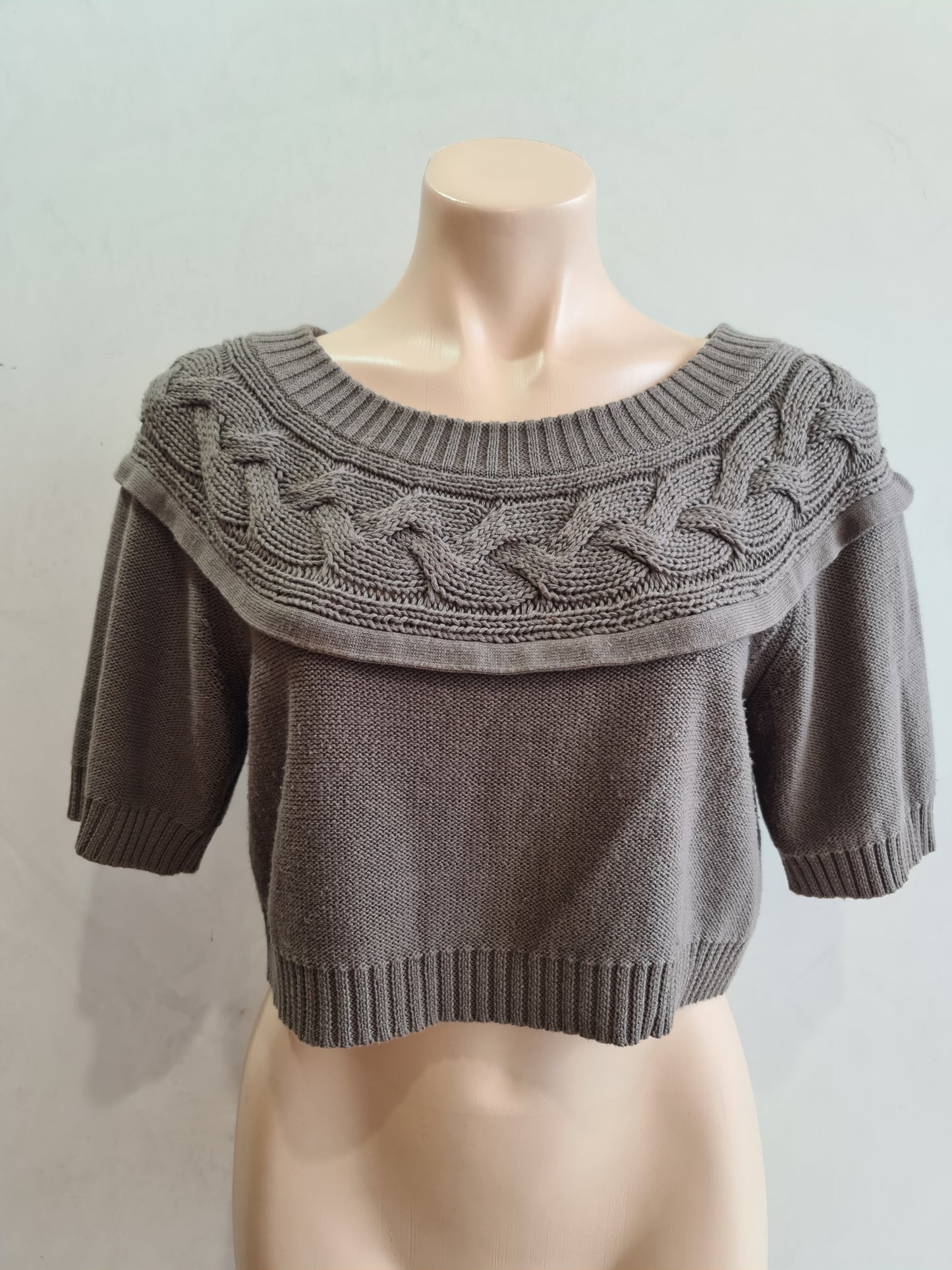 U2  Crop Knit Top - size M