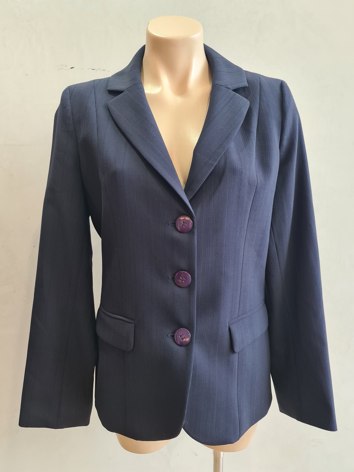Perri Cutten Navy Jacket - size 14