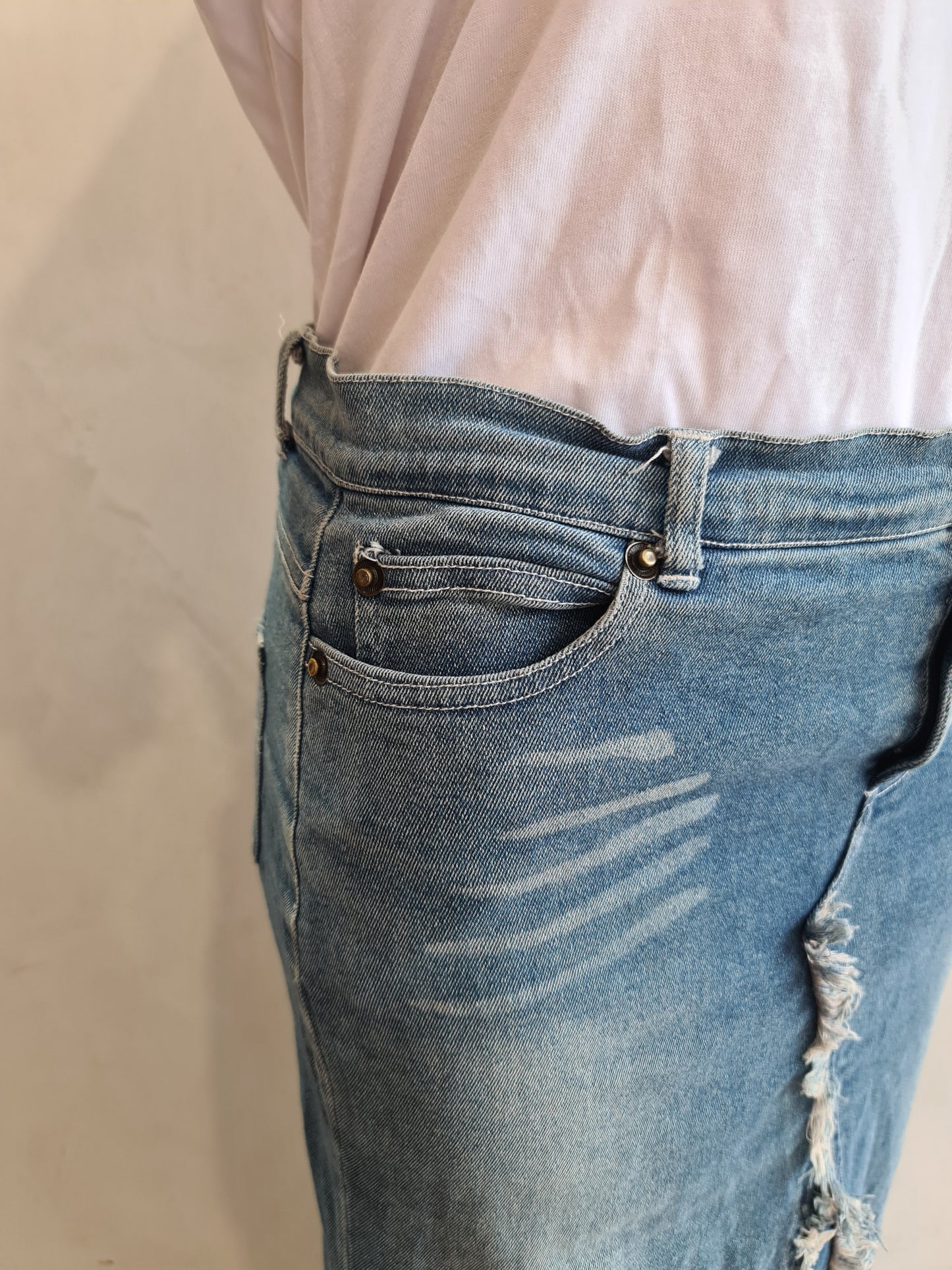 Tyte Denim Maxi Skirt - size L