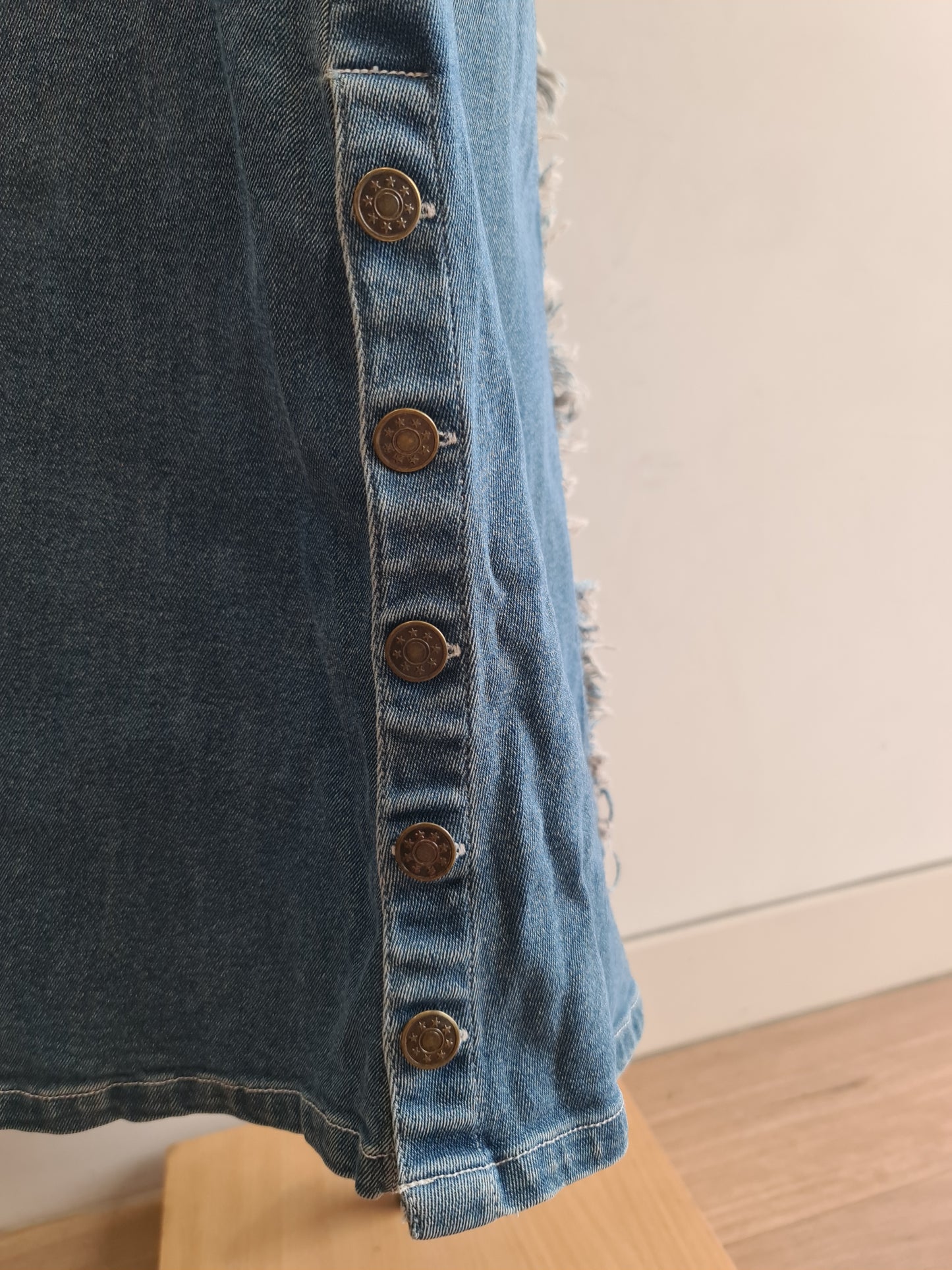 Tyte Denim Maxi Skirt - size L