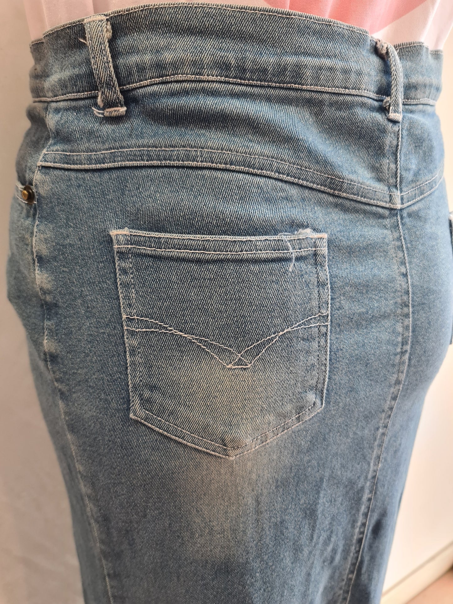 Tyte Denim Maxi Skirt - size L