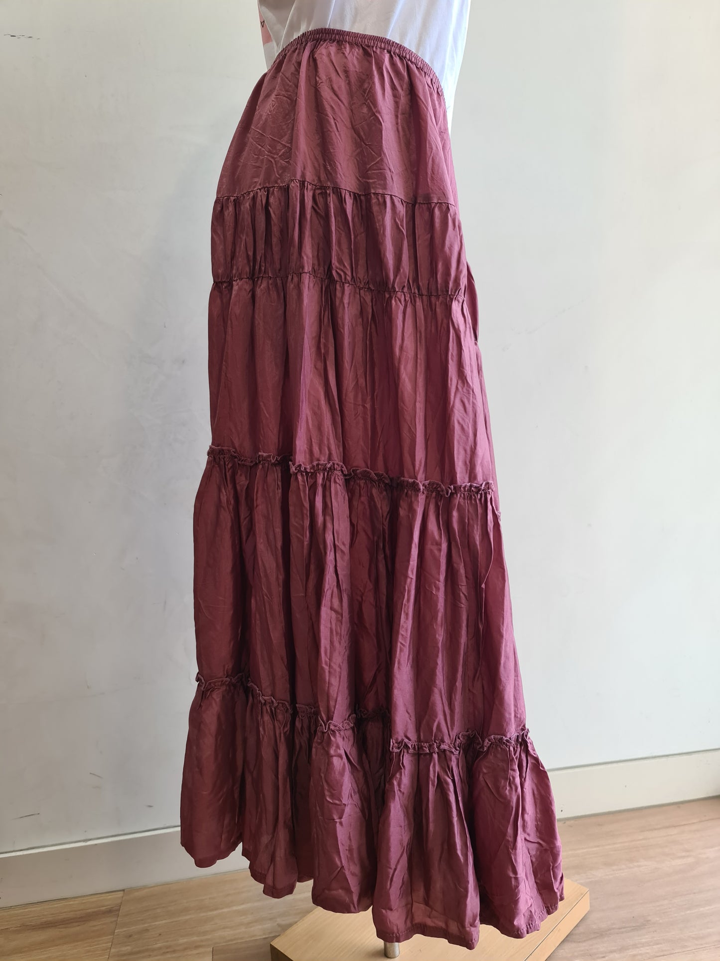 Vintage Target Tiered Berry Maxi Skirt - size 18