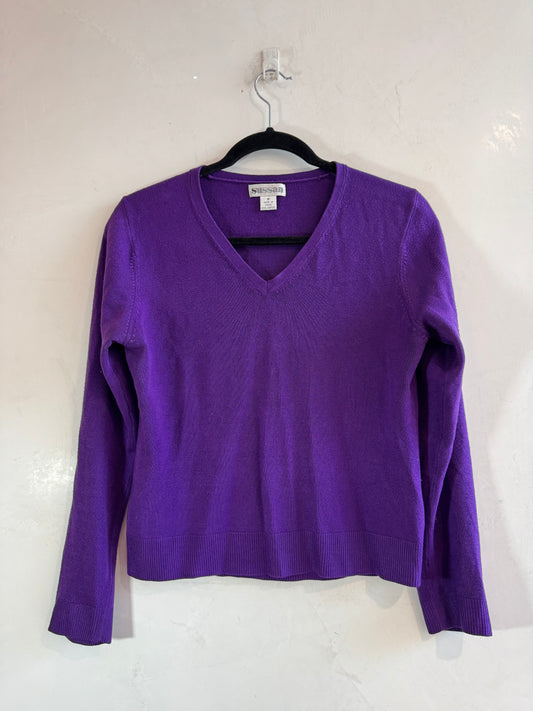 Vintage Sussan Purple Knit Top - size M