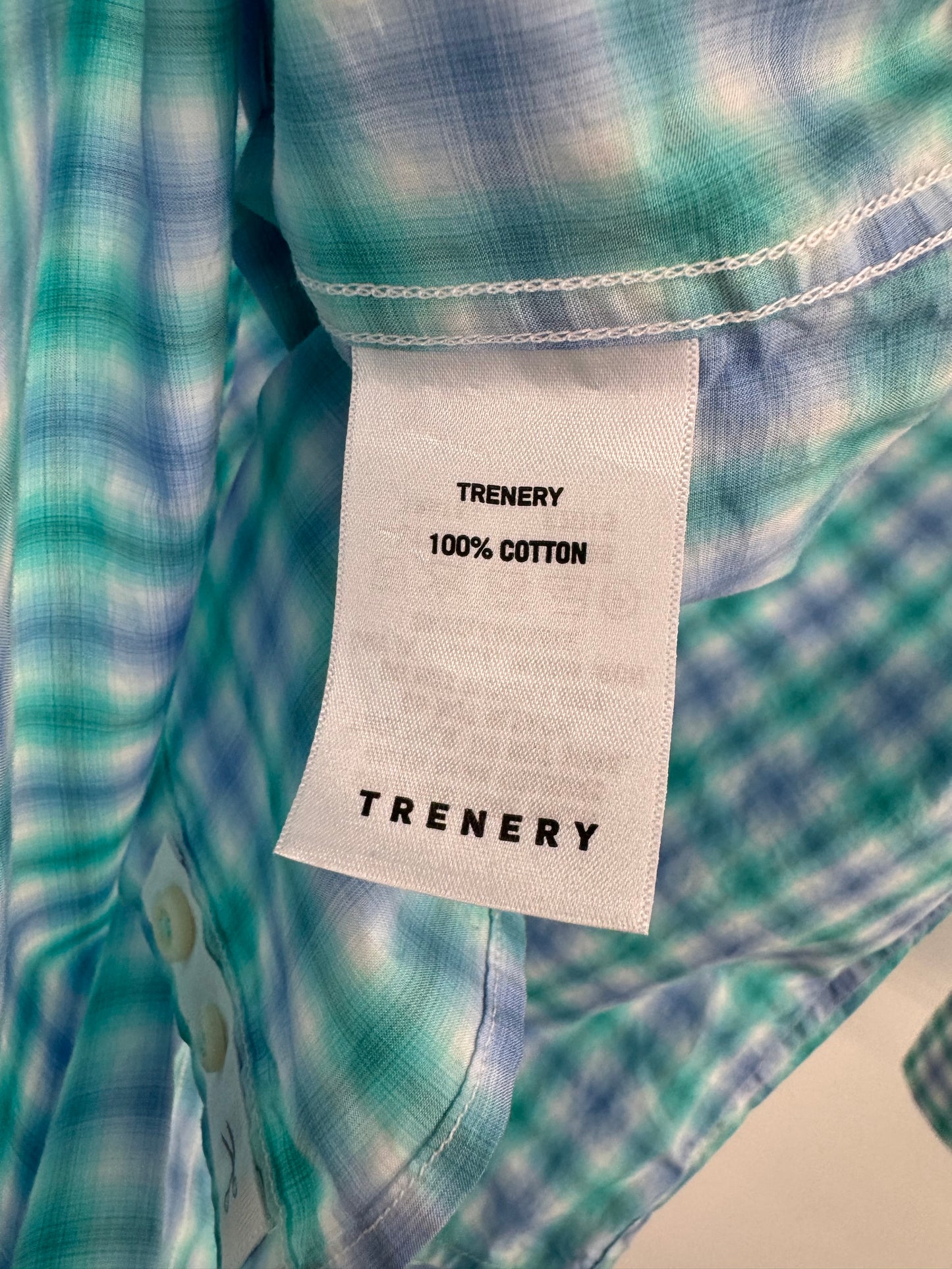 Trenery Men’s Check Shirt - Size M NWT