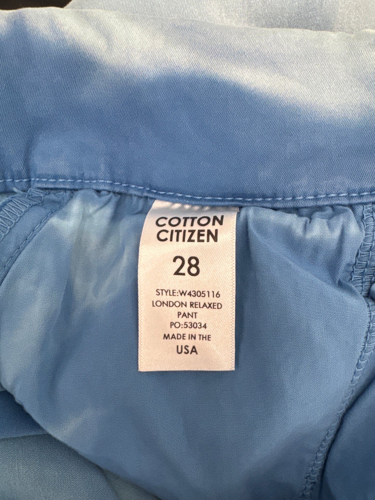 Cotton Citizen Blue Pants - Size 28