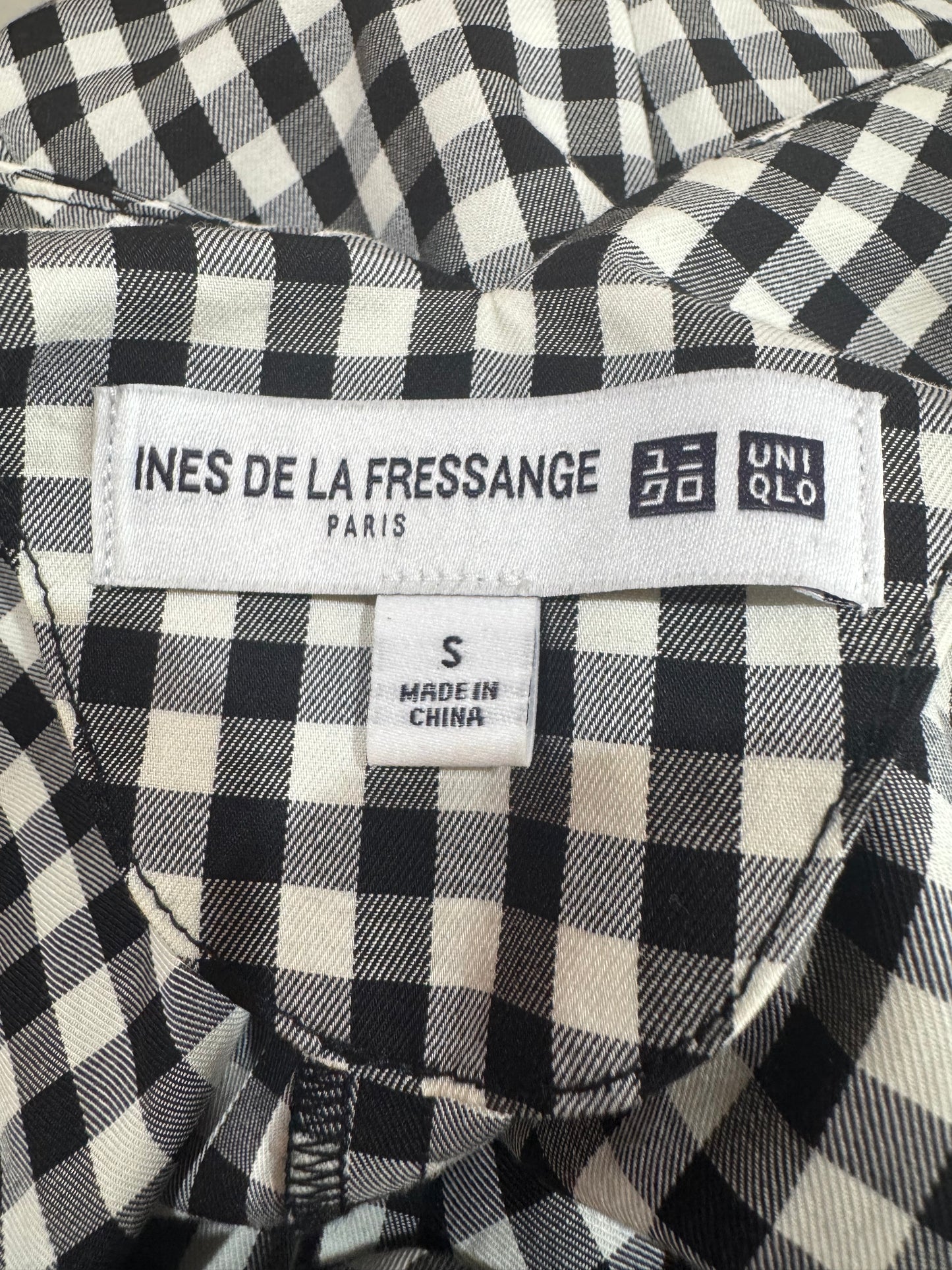 Uniqlo x Ines De La Fressange square check dress - size 10
