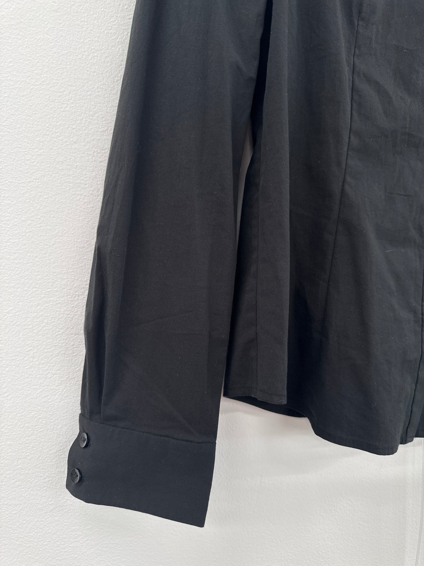 G2000 Black Tang Button Shirt - size S